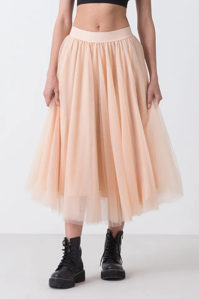 dimensione-danza-ballet-gonna-donna-in-tulle-con-elastico-jacquard-logato image 1