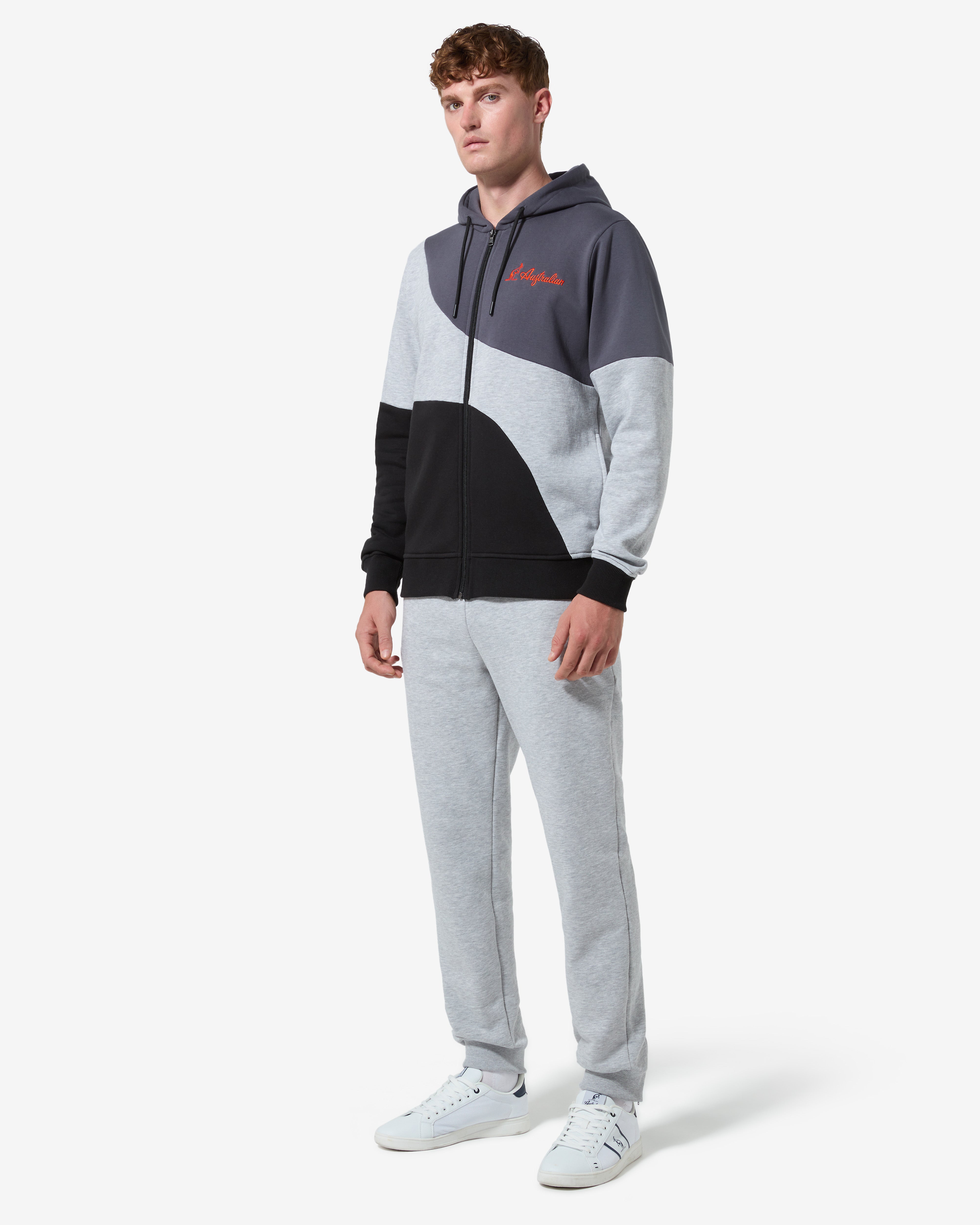 australian-anti-gravity-track-jacket-grigio-melange-full-zip image 2