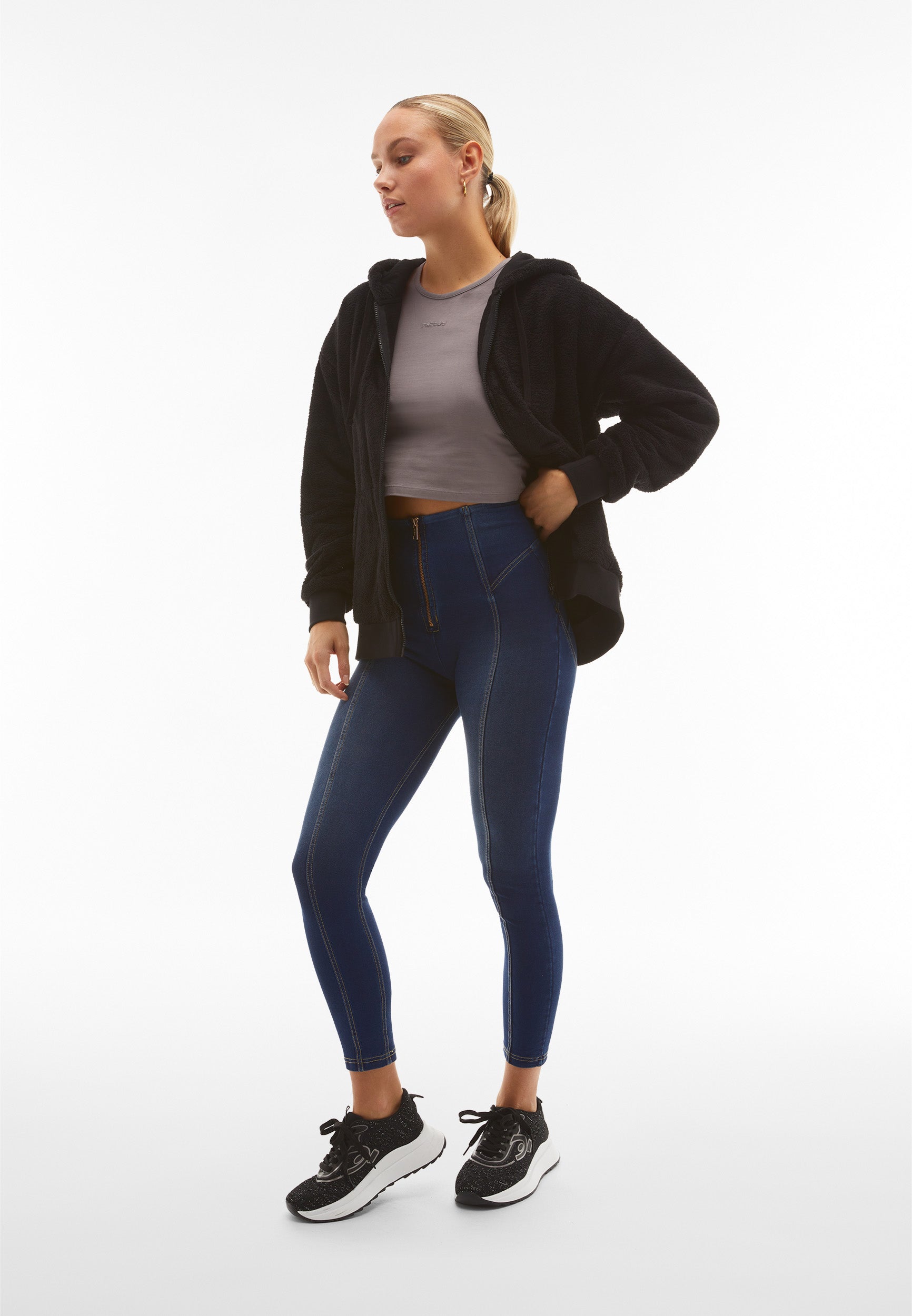 freddy-jeggings-wr-up-7-8-superskinny-vita-alta-con-cucitura-centrale image 2