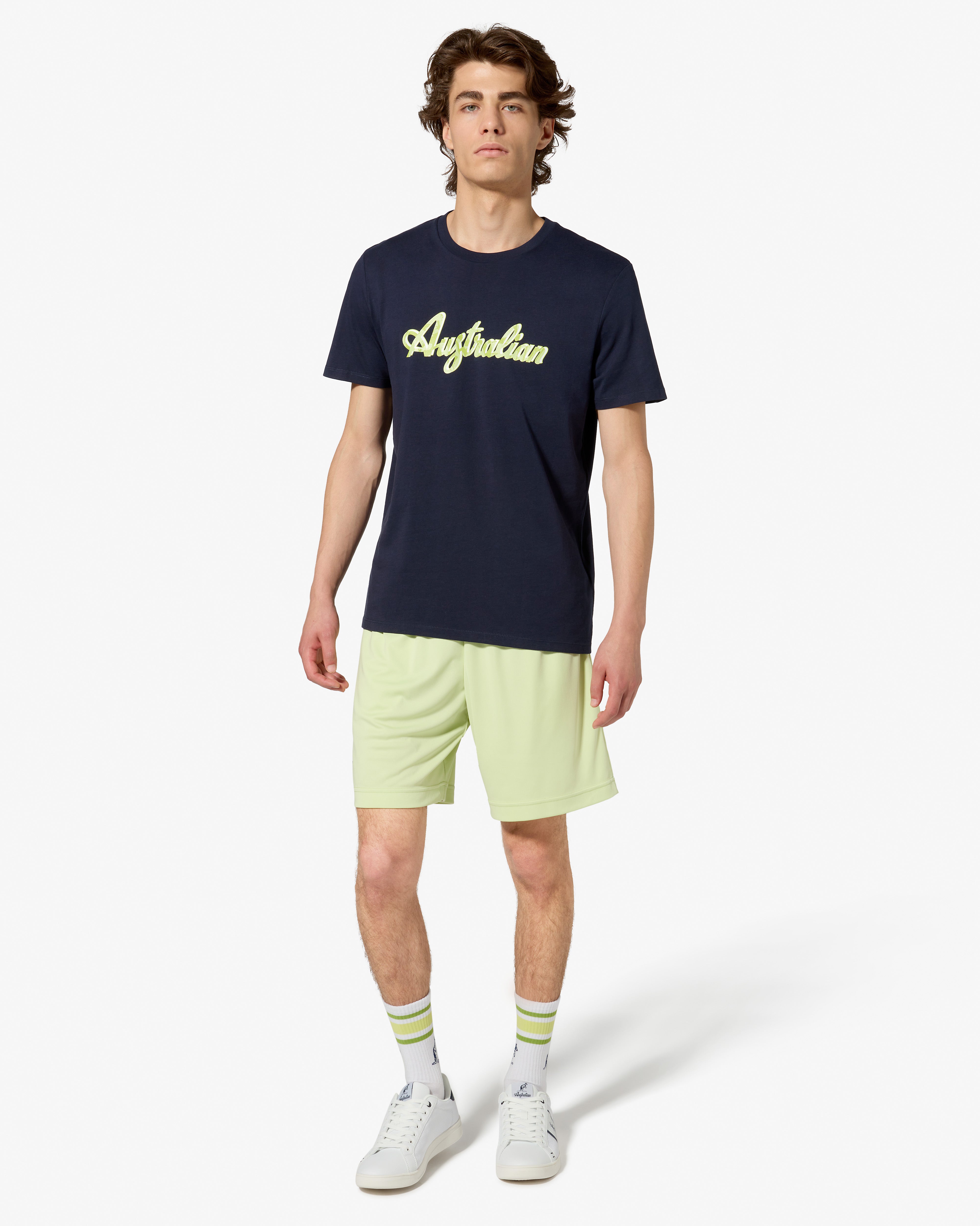australian-ace-short-verde-oasi-short-tennis-elastico-traspirante image 2