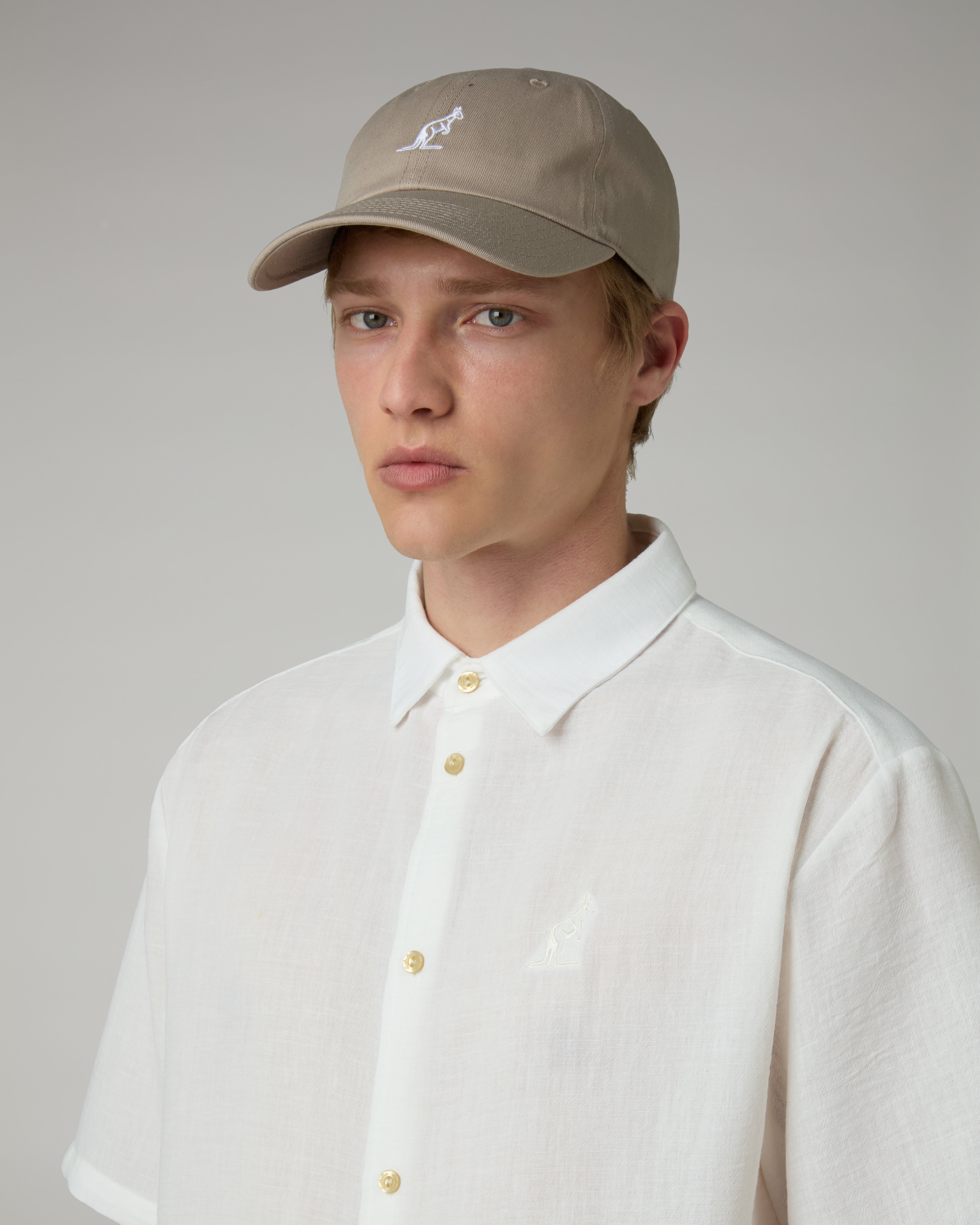australian-doric-camicia-manica-corta-canvas-latte image 4