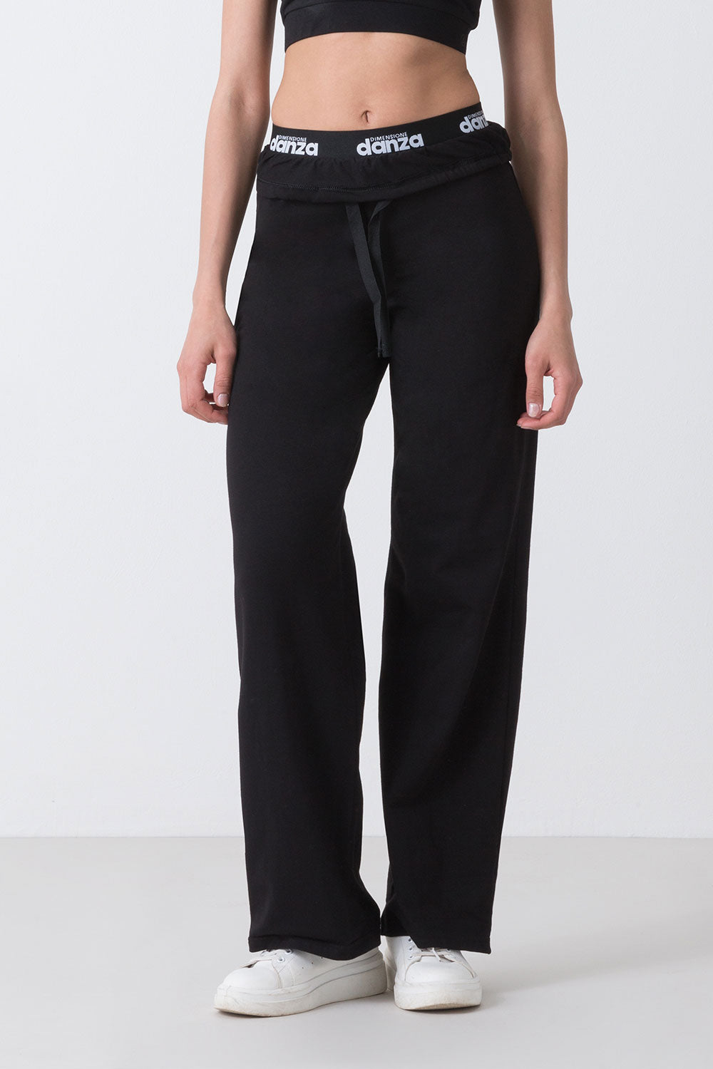 dimensione-danza-basic-pantalone-in-jersey-stretch-con-elastico-jacquard image 1