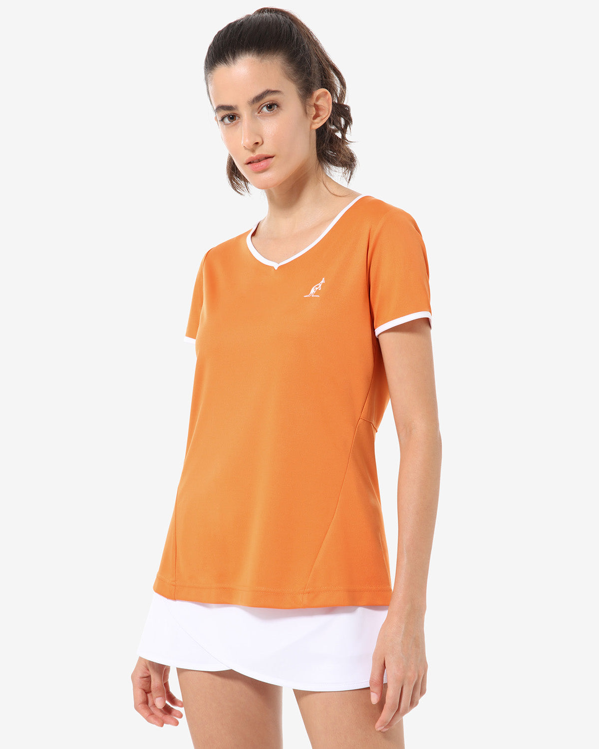 australian-slit-back-t-shirt-tennis-t-shirt-ace-arancio-acceso image 1