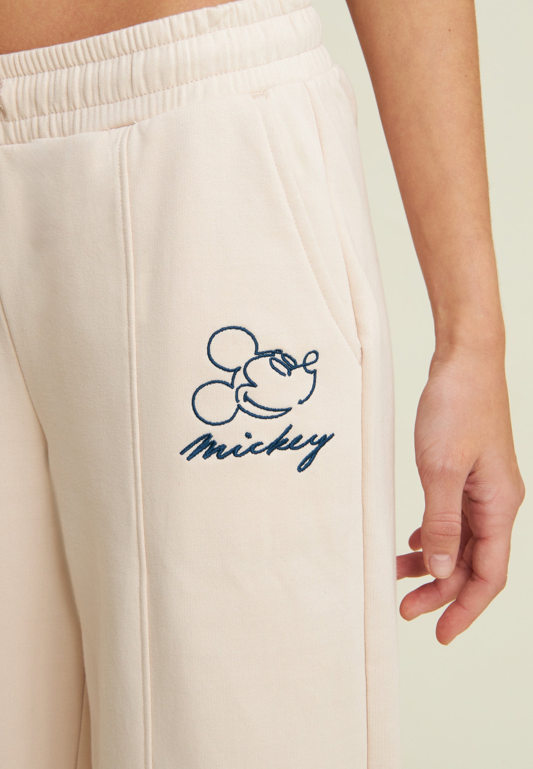 freddy-pantaloni-wide-leg-donna-con-ricamo-mickey image 4