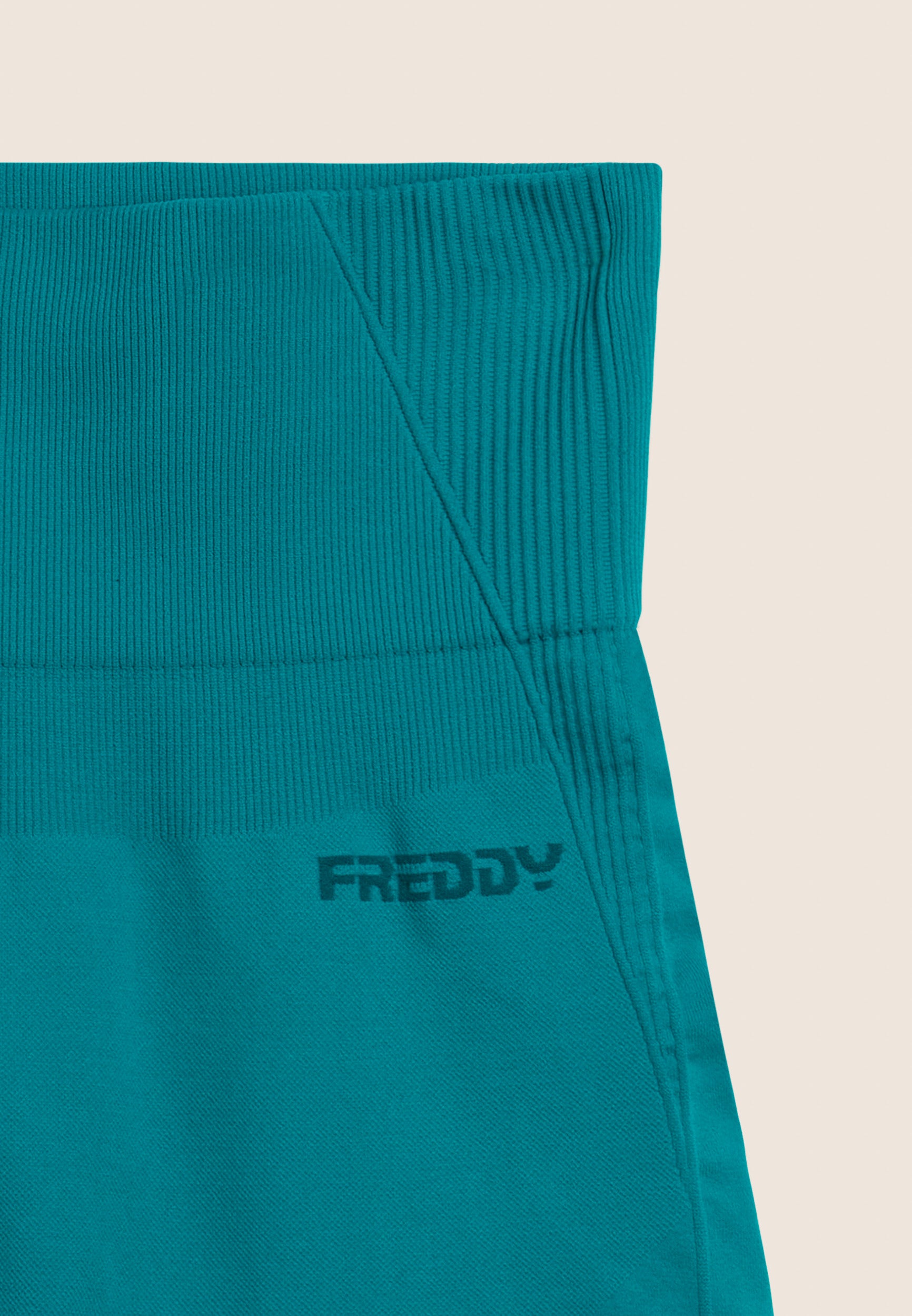 freddy-leggings-corti-seamless-vita-alta-con-inserti-in-costina image 7