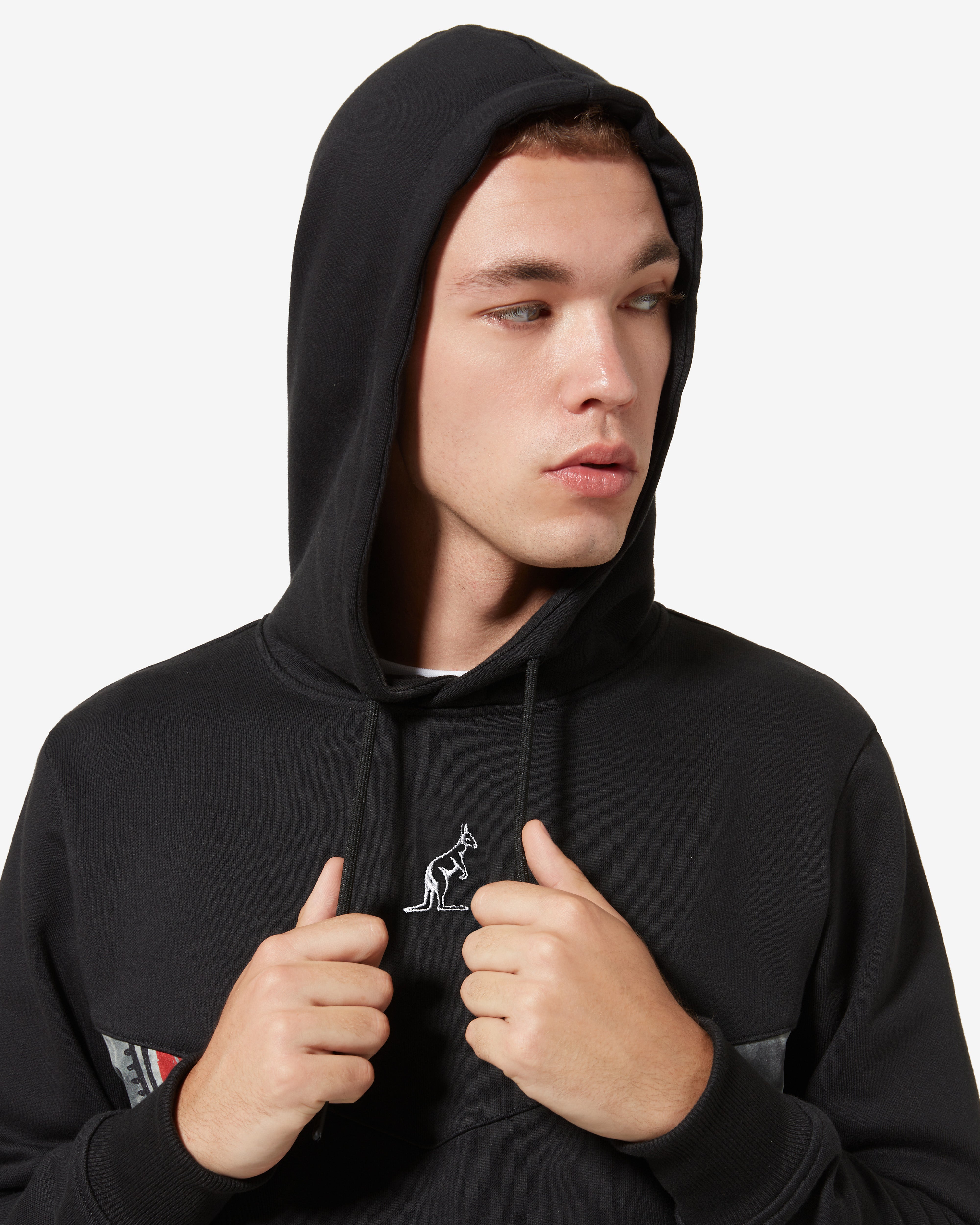 australian-ethnic-hoodie-felpa-nera-cotone image 4
