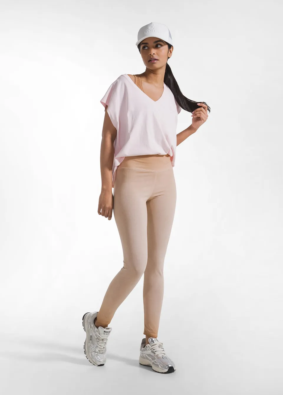 deha-leggings-a-vita-alta-effetto-sfumato-marrone image 1