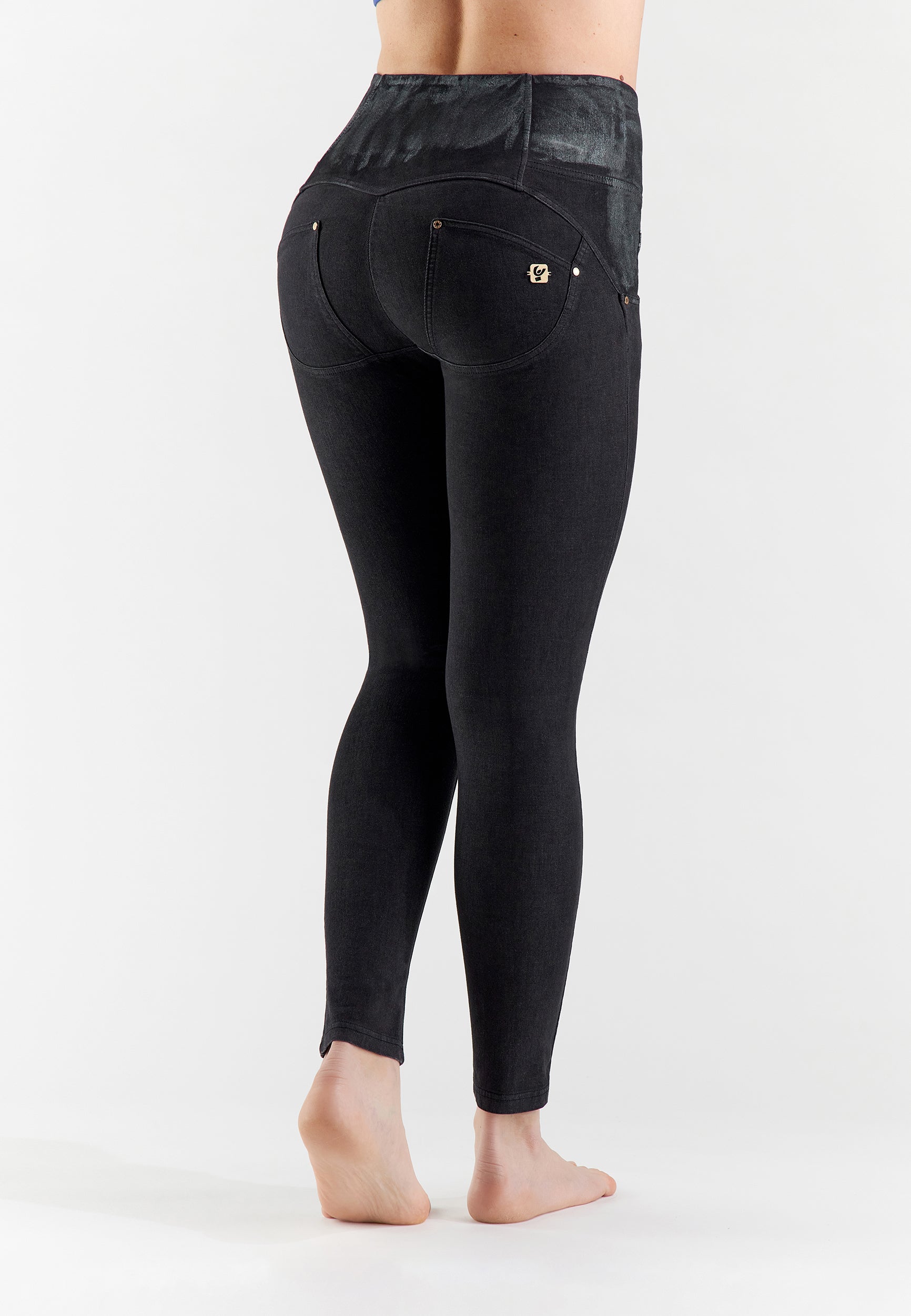 freddy-pantaloni-push-up-wr-up-navetta-spalmato-argento image 1