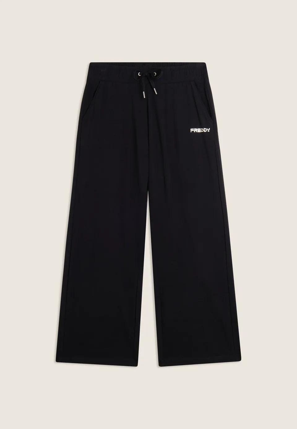 freddy-pantaloni-cropped-comfort-fit-gamba-dritta-in-jersey-stretch image 1