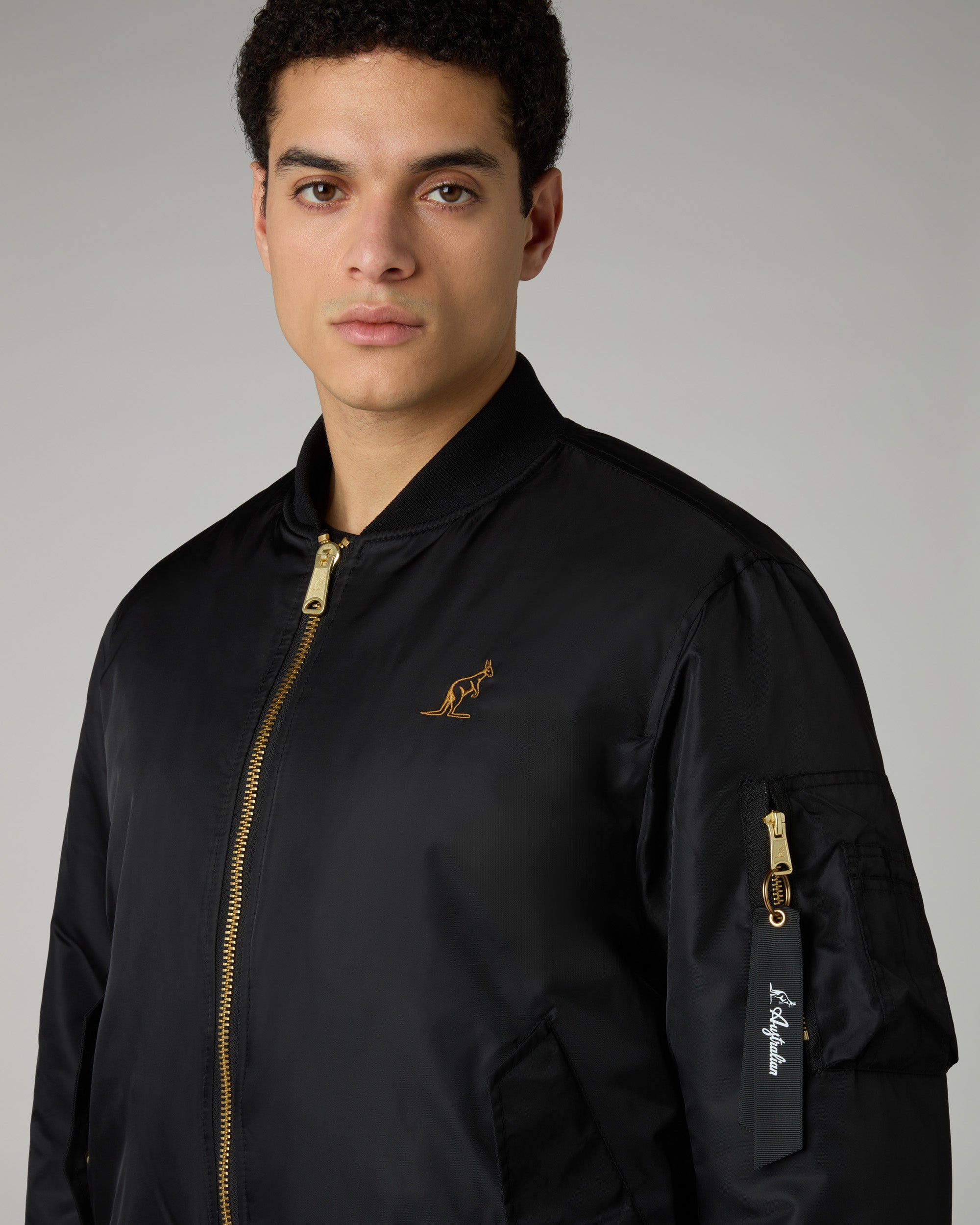 australian-archive-bomber-jacket-giubbotto-nylon-twill-nero image 4