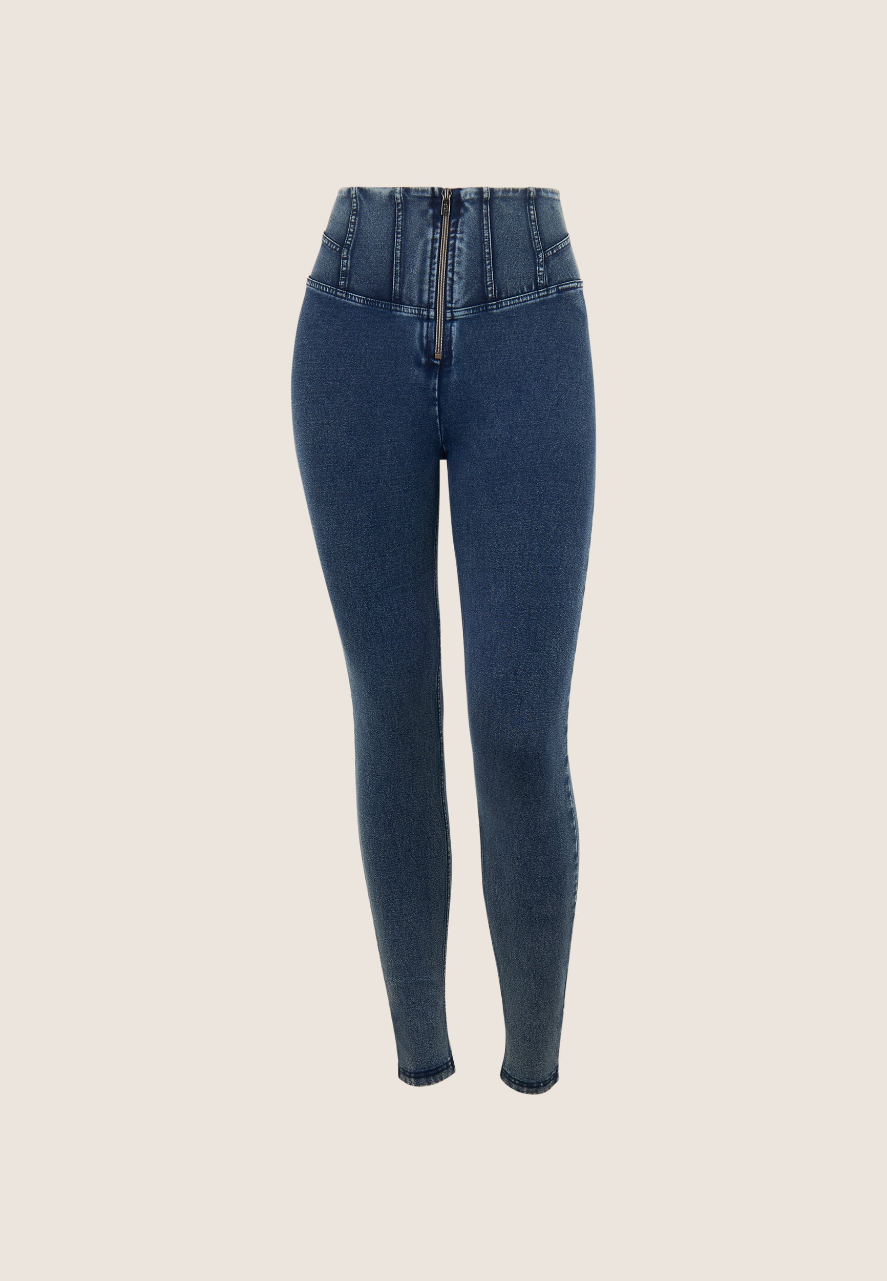 freddy-wr-up-pantaloni-superskinny-effetto-denim-vita-alta image 6