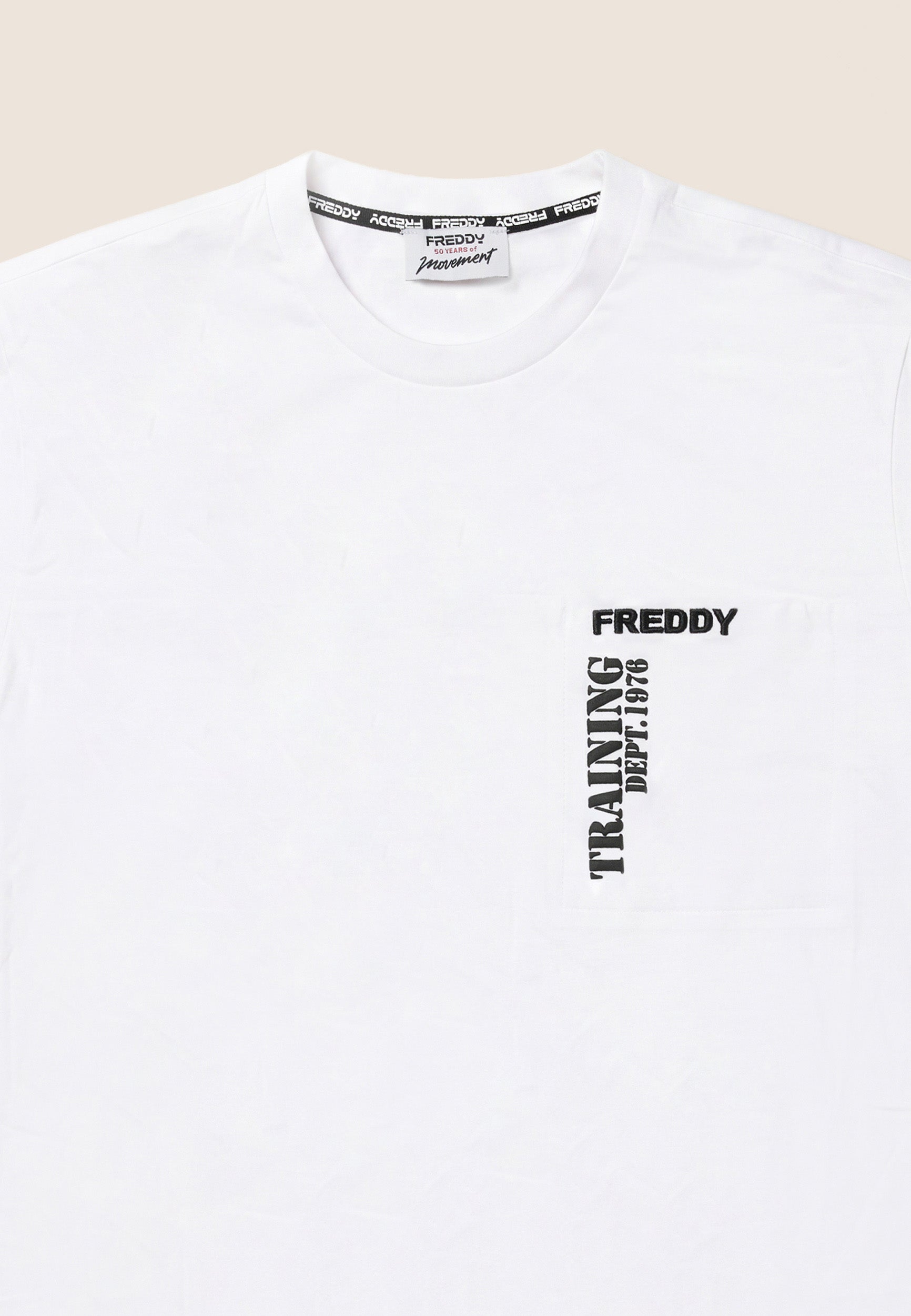 freddy-t-shirt-da-uomo-in-cotone-con-grafica-in-rilievo-regular-fit image 7
