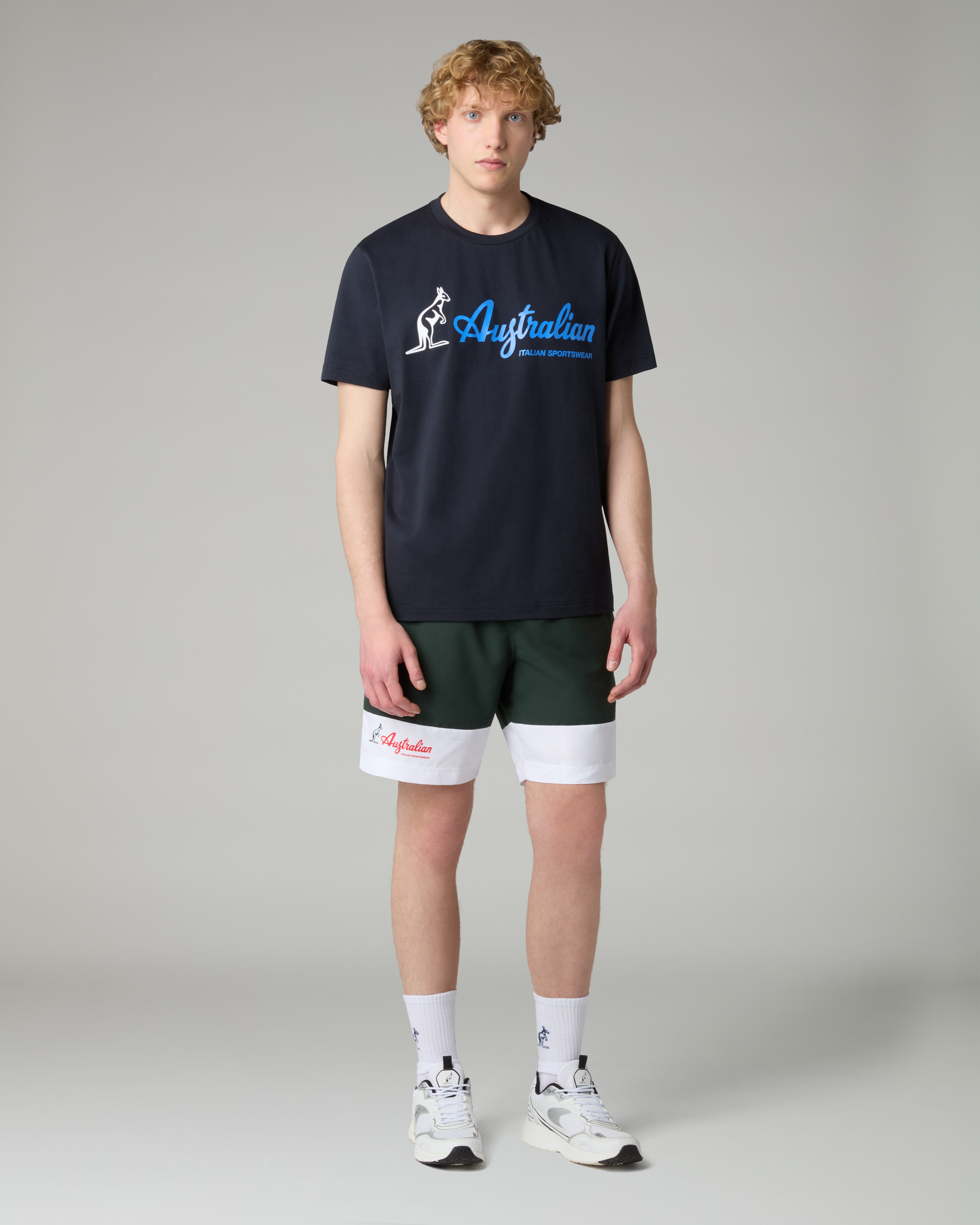 australian-big-logo-t-shirt-t-shirt-in-cotone-regular-fit-blu-navy image 2