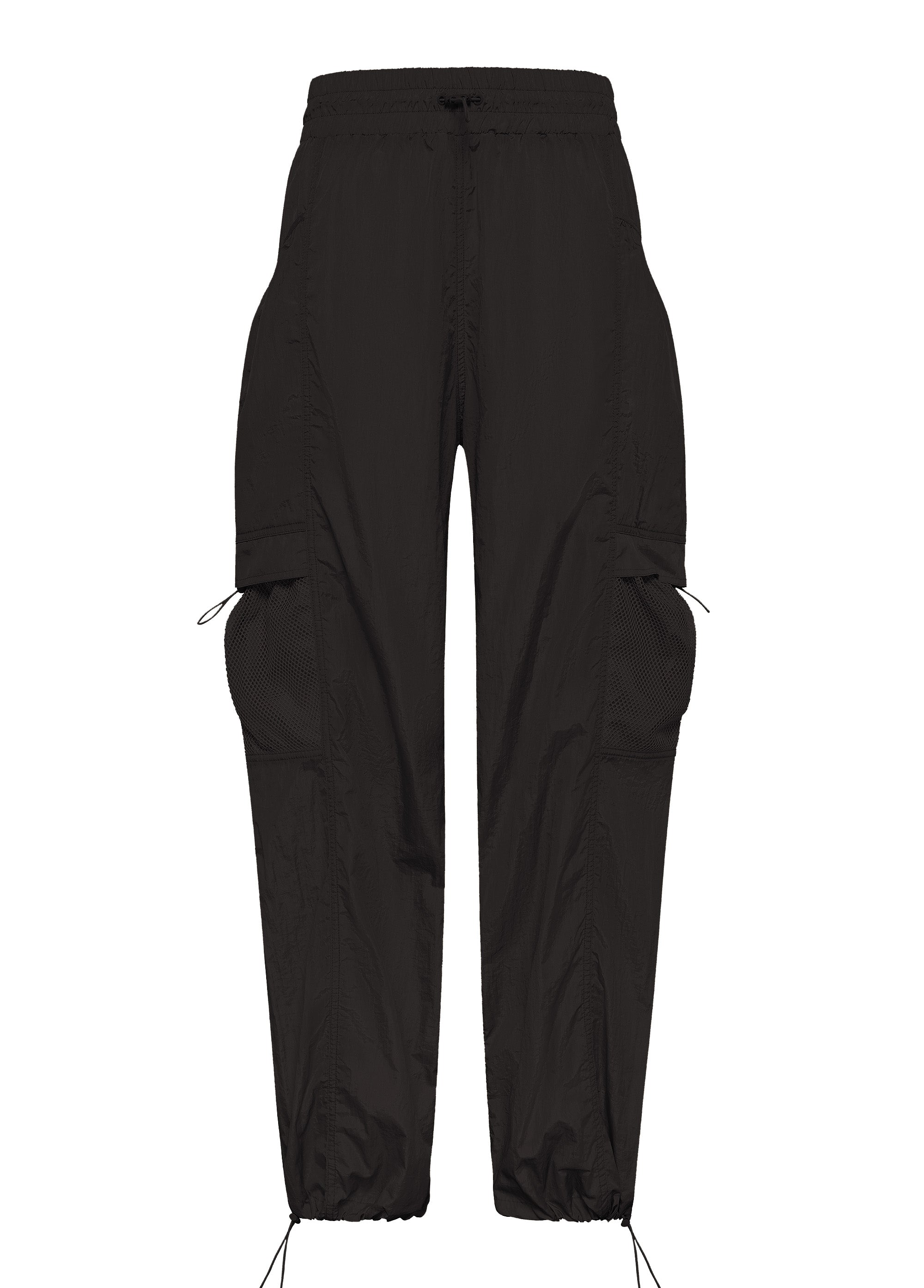 deha-c22036-pantalone-balloon-in-nylon-nero-con-cargo image 5