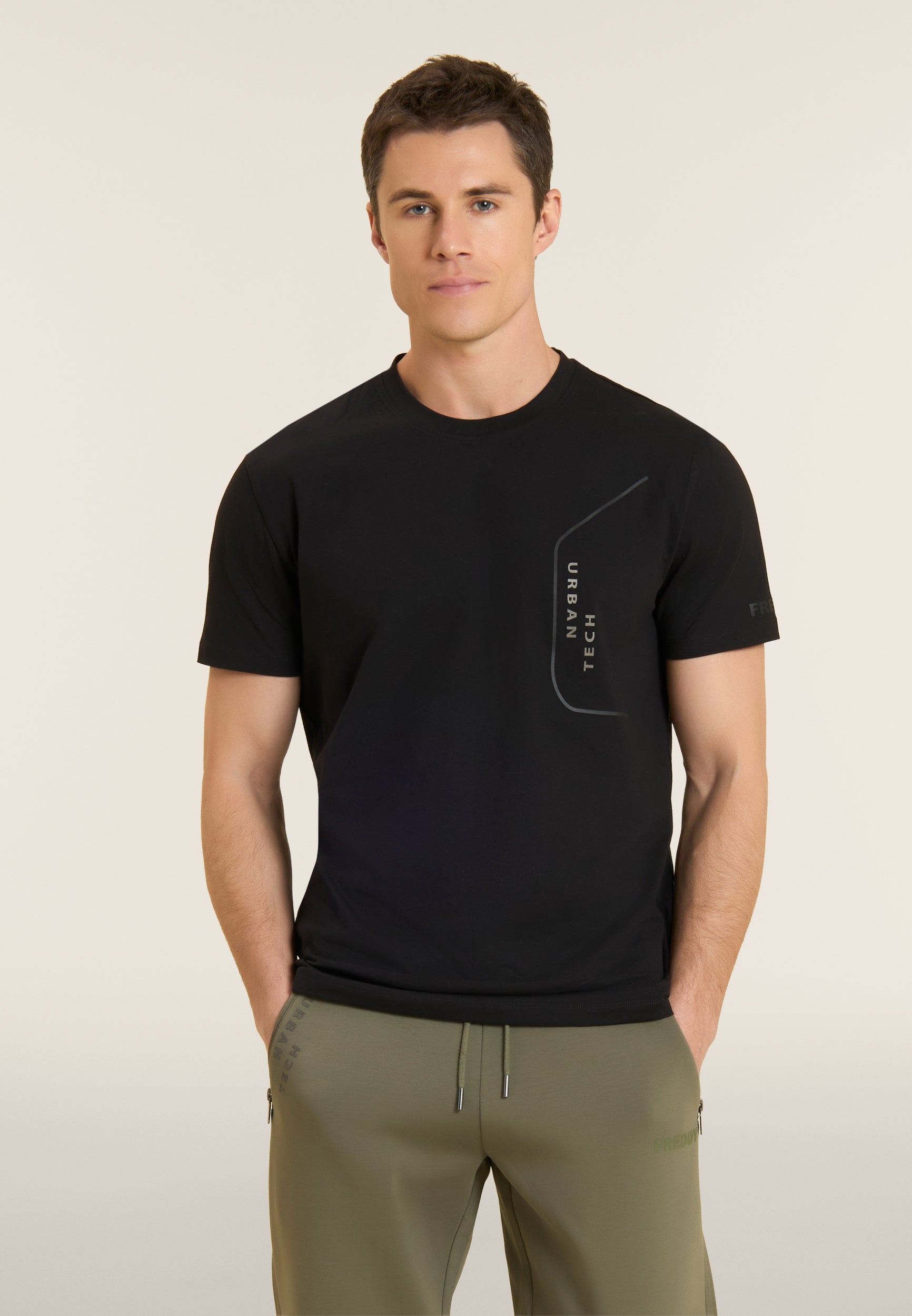 freddy-t-shirt-regular-in-cotone-da-uomo-con-grafiche-gommate image 8
