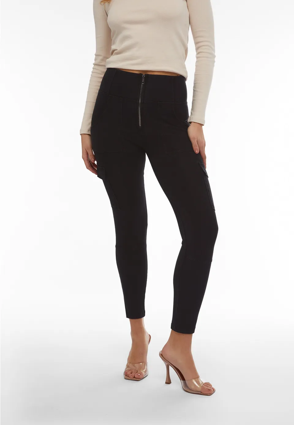 freddy-wr-up-jeggings-donna-cargo-push-up-vita-alta-7-8 image 1