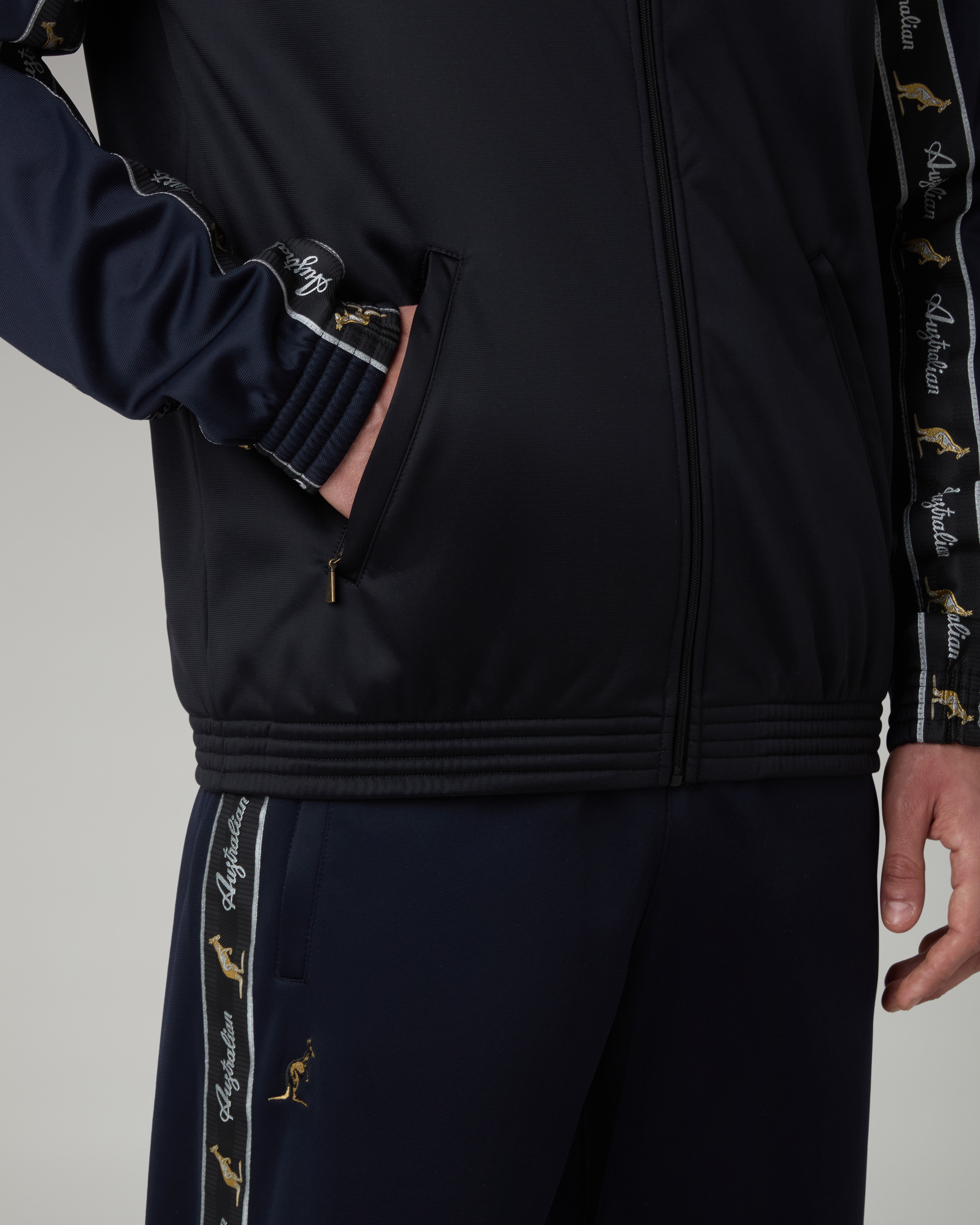 australian-duo-track-jacket-giacca-blu-navy-in-acetato-con-banda image 5