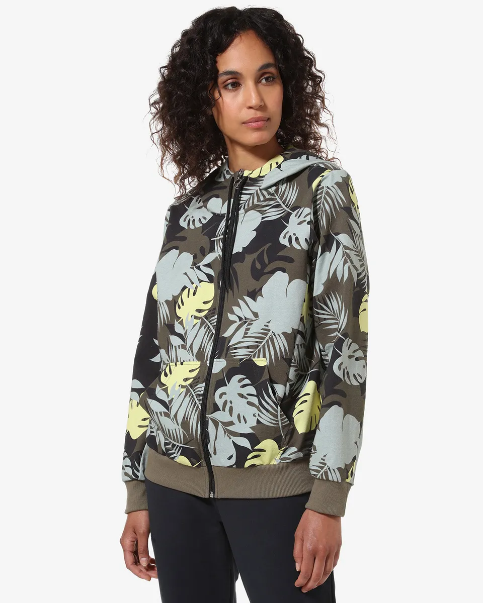 australian-flowers-hoodie-jacket-giacca-felpa-verde-aneto image 1