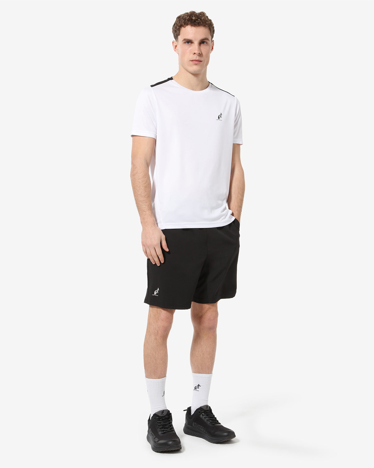 australian-match-short-tennis-pantaloncino-nero-bi-elastico image 2