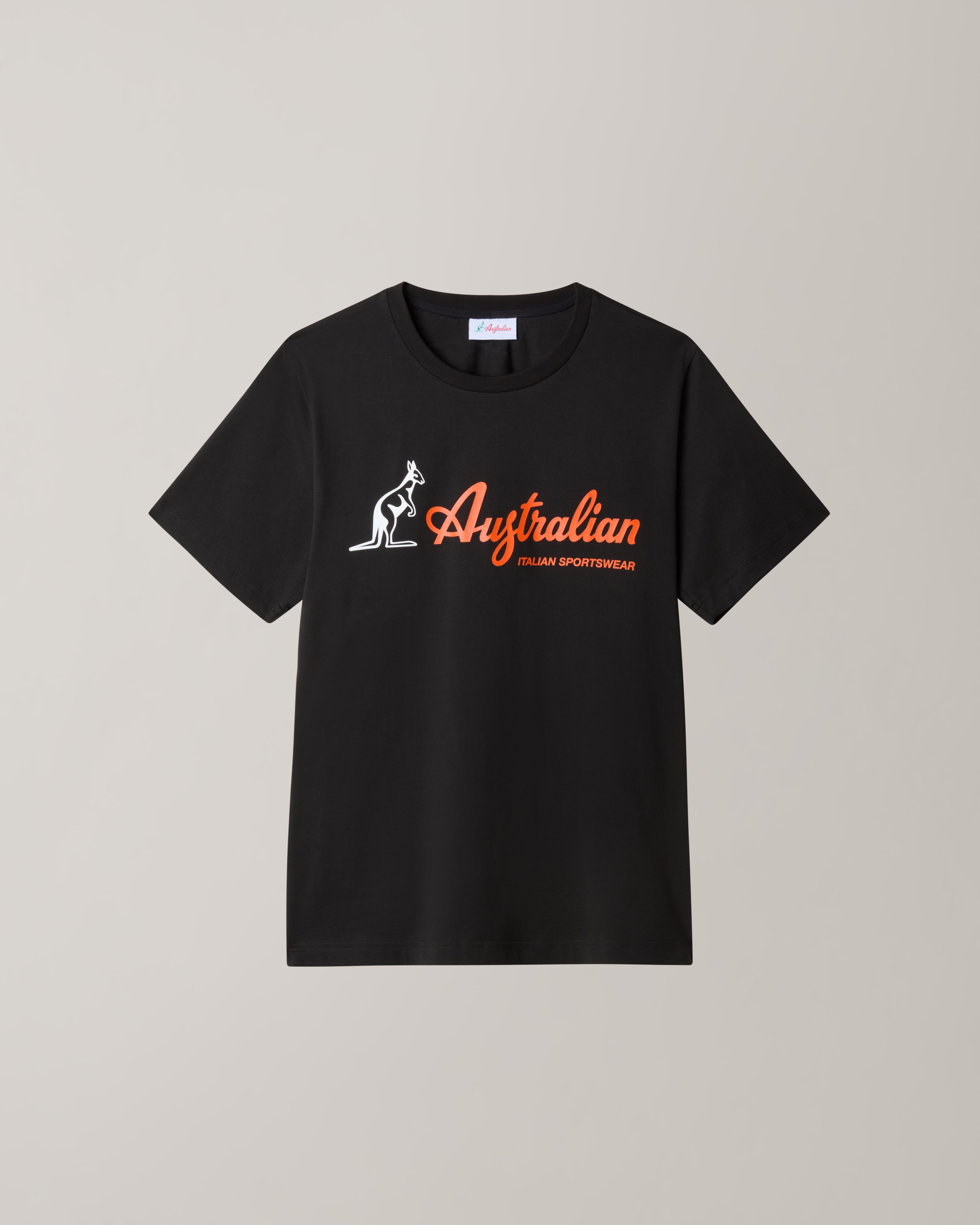 australian-league-big-logo-t-shirt-cotone-nera image 5