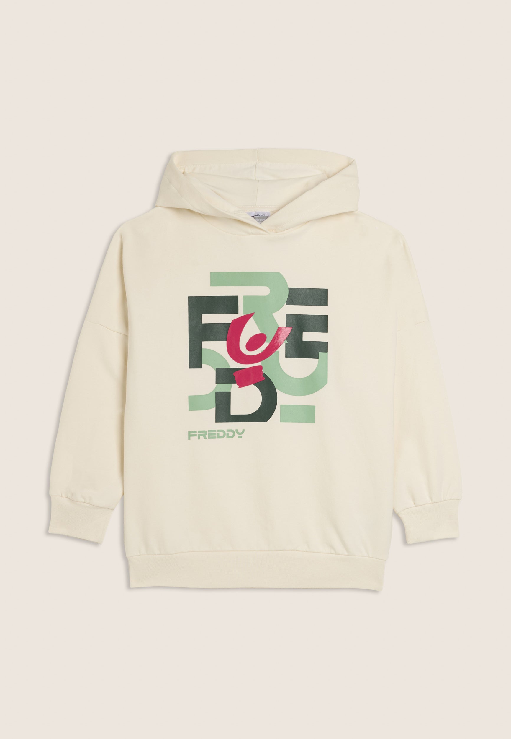 freddy-felpa-junior-oversize-con-cappuccio-e-grafica-multicolor image 1