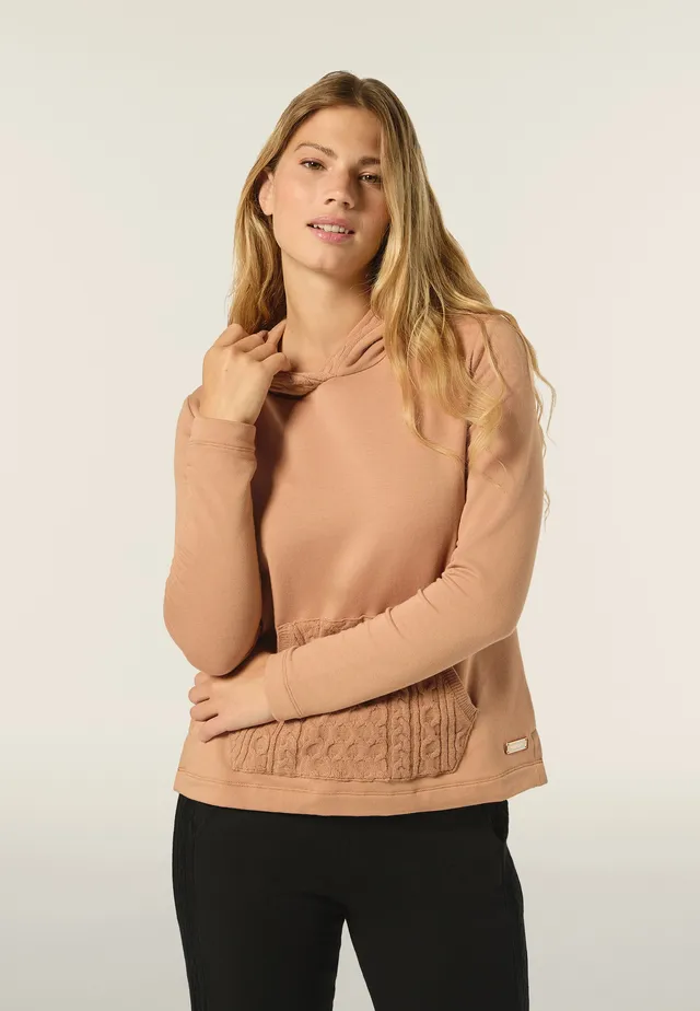 freddy-felpa-collo-alto-a-coste-con-inserti-tricot-a-trecce image 1