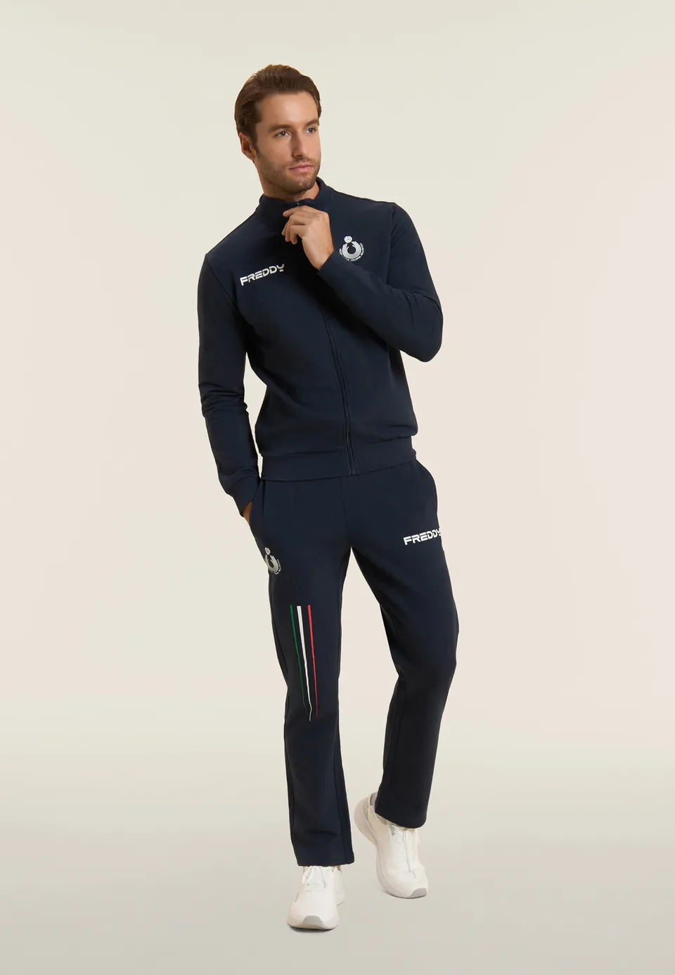 freddy-pantalone-uomo-fipav-regular-fit-in-felpa-bielastica-arbitri image 1