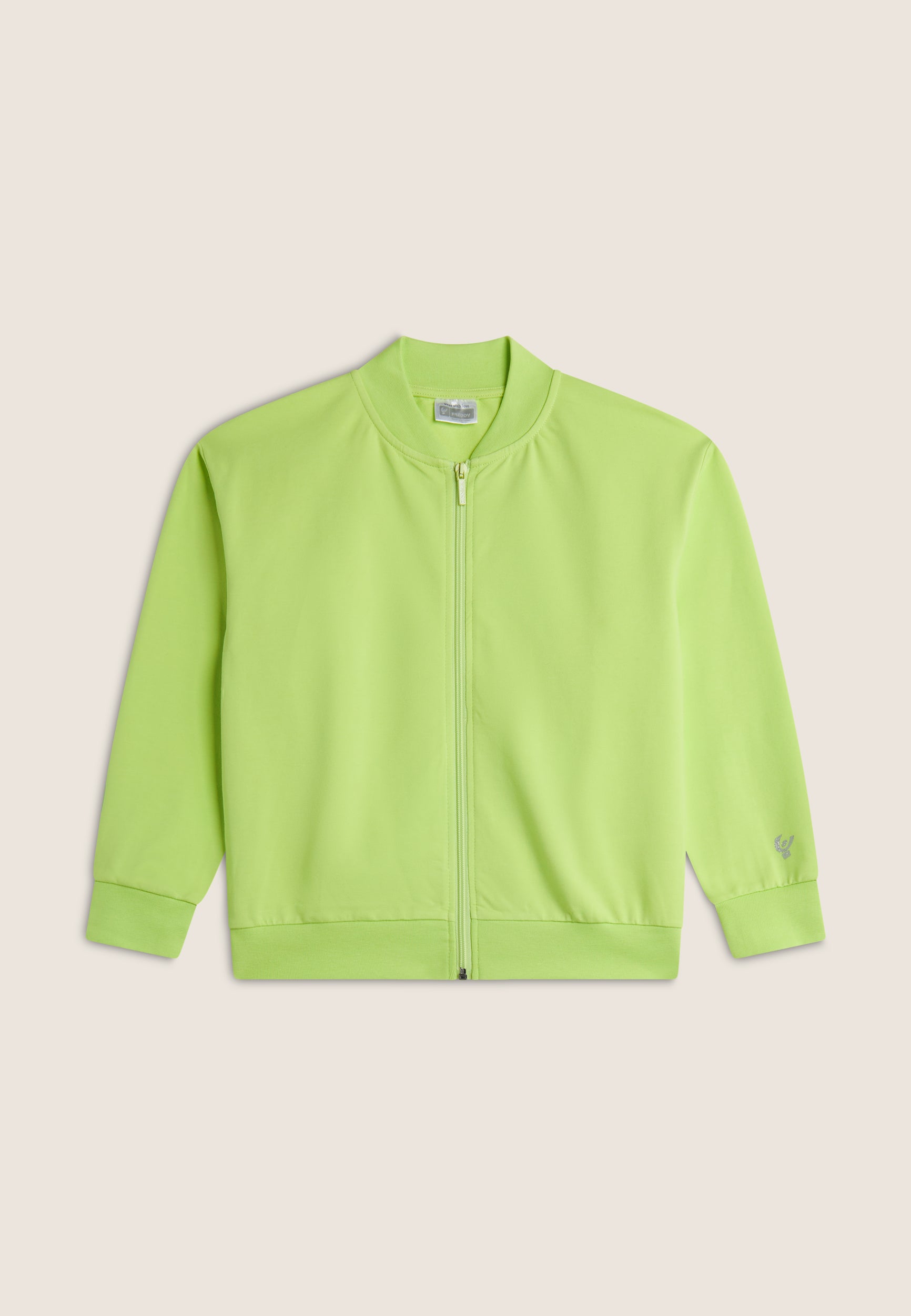 freddy-felpa-zip-stile-bomber-da-bambina-e-bambino-in-cotone image 7
