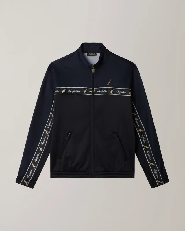 australian-duo-track-jacket-giacca-blu-navy-in-acetato-con-banda image 1