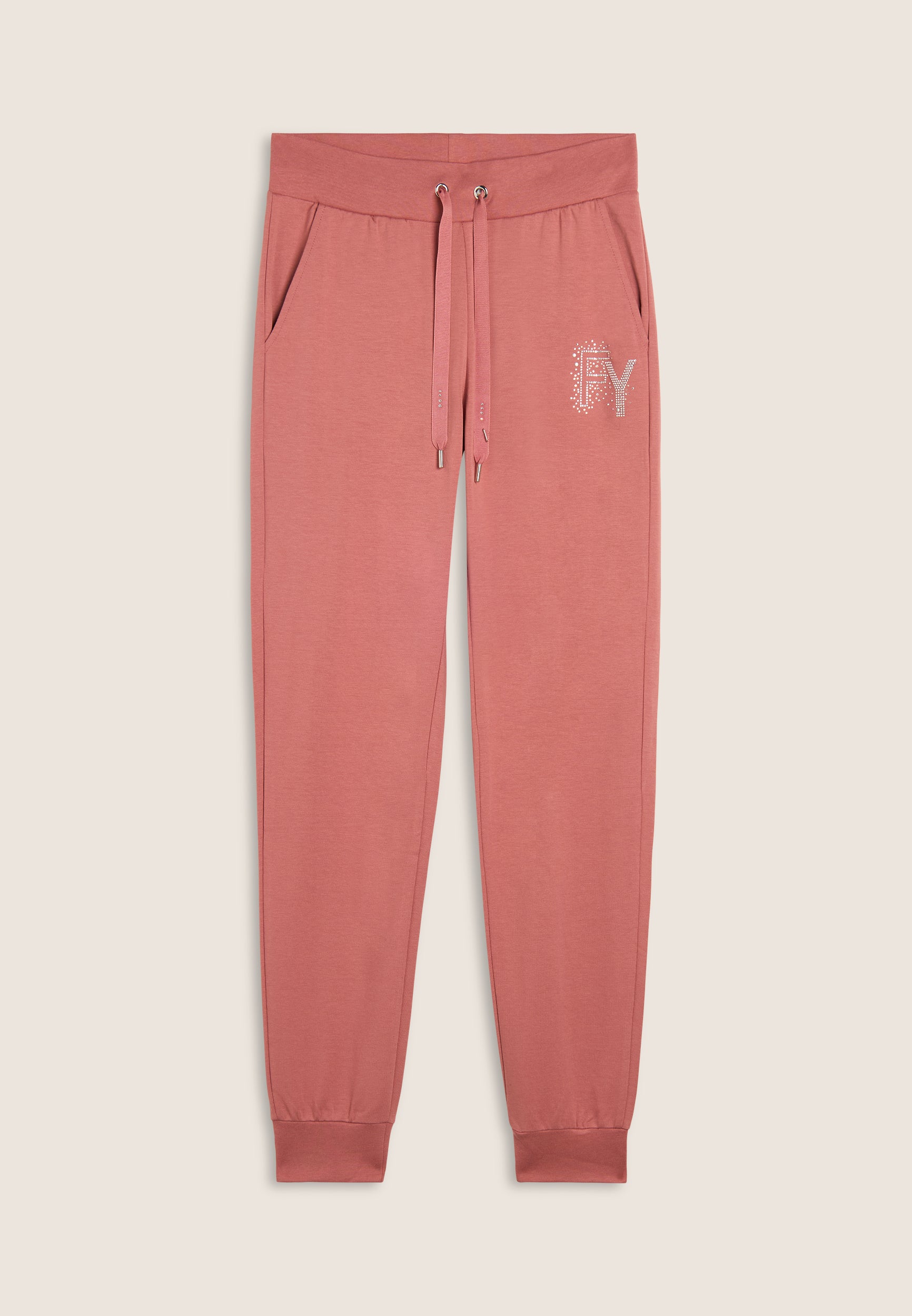freddy-pantaloni-sportivi-con-polsini-in-costina-e-strass-fy image 4
