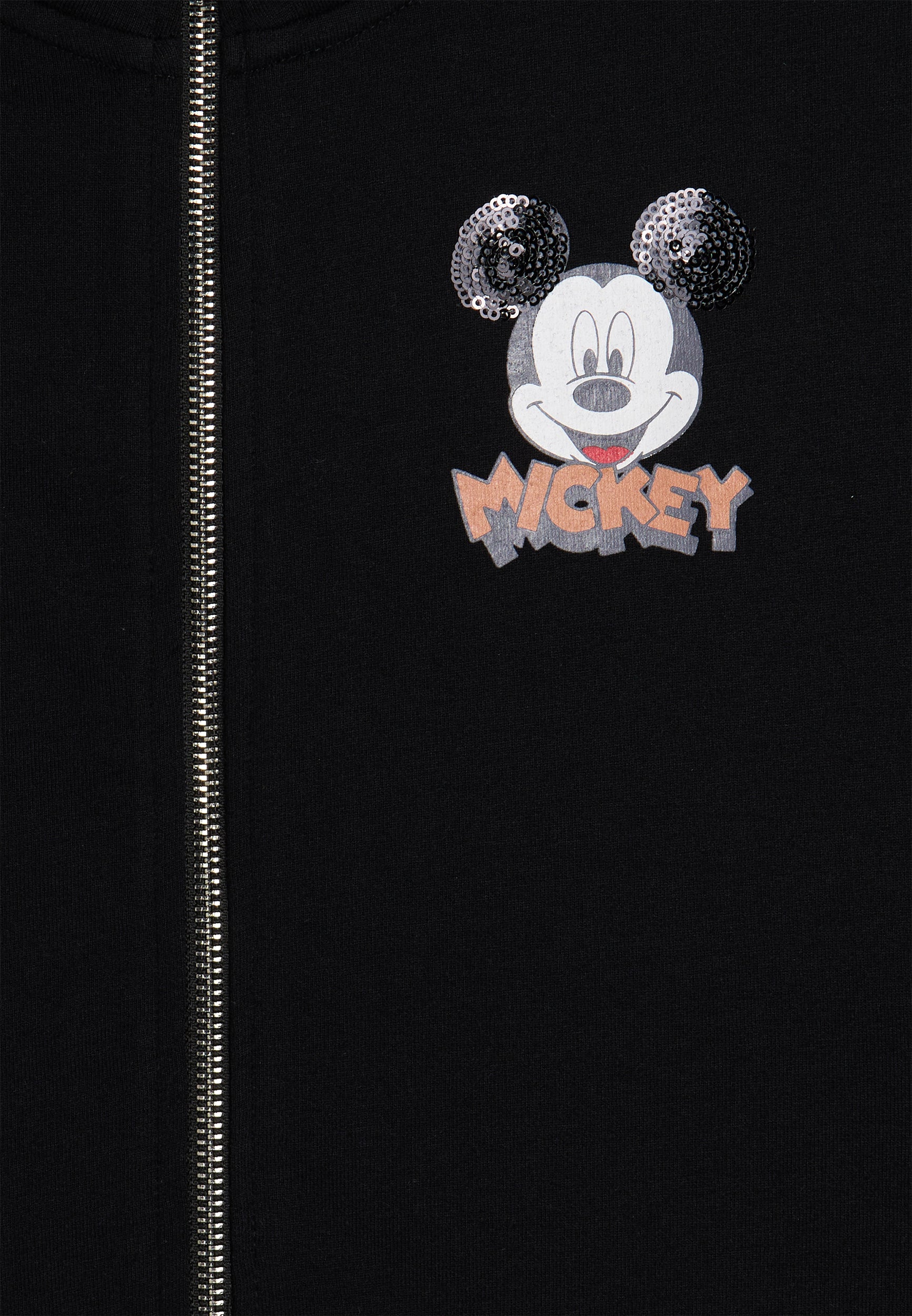 freddy-felpa-nera-collo-alto-zip-comfort-fit-mickey-mouse image 3
