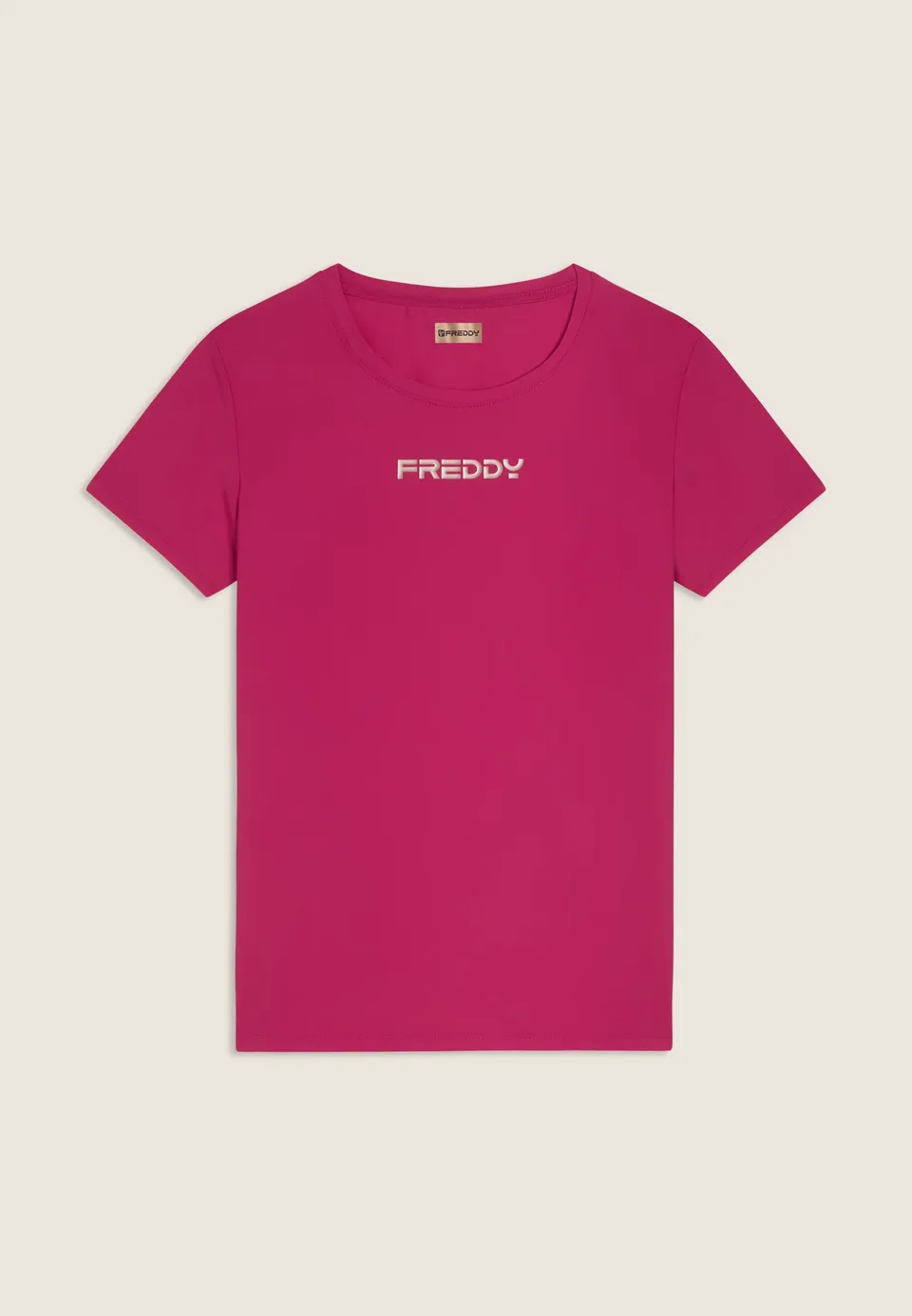 freddy-t-shirt-regular-in-tessuto-tecnico-leggero-oro-rosa image 1