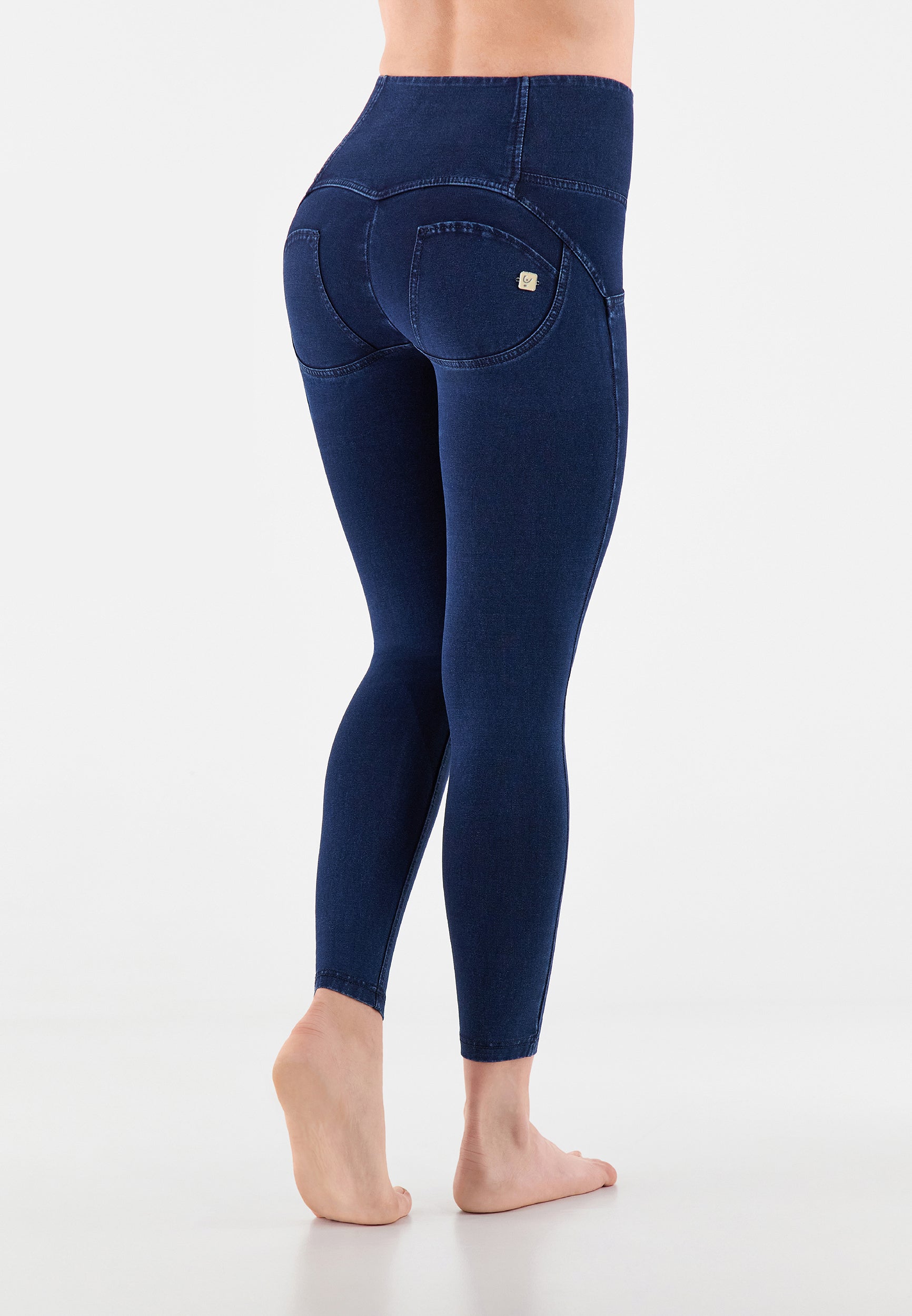 freddy-jeggings-wr-up-7-8-superskinny-vita-alta-con-bottoni-effetto-denim image 7