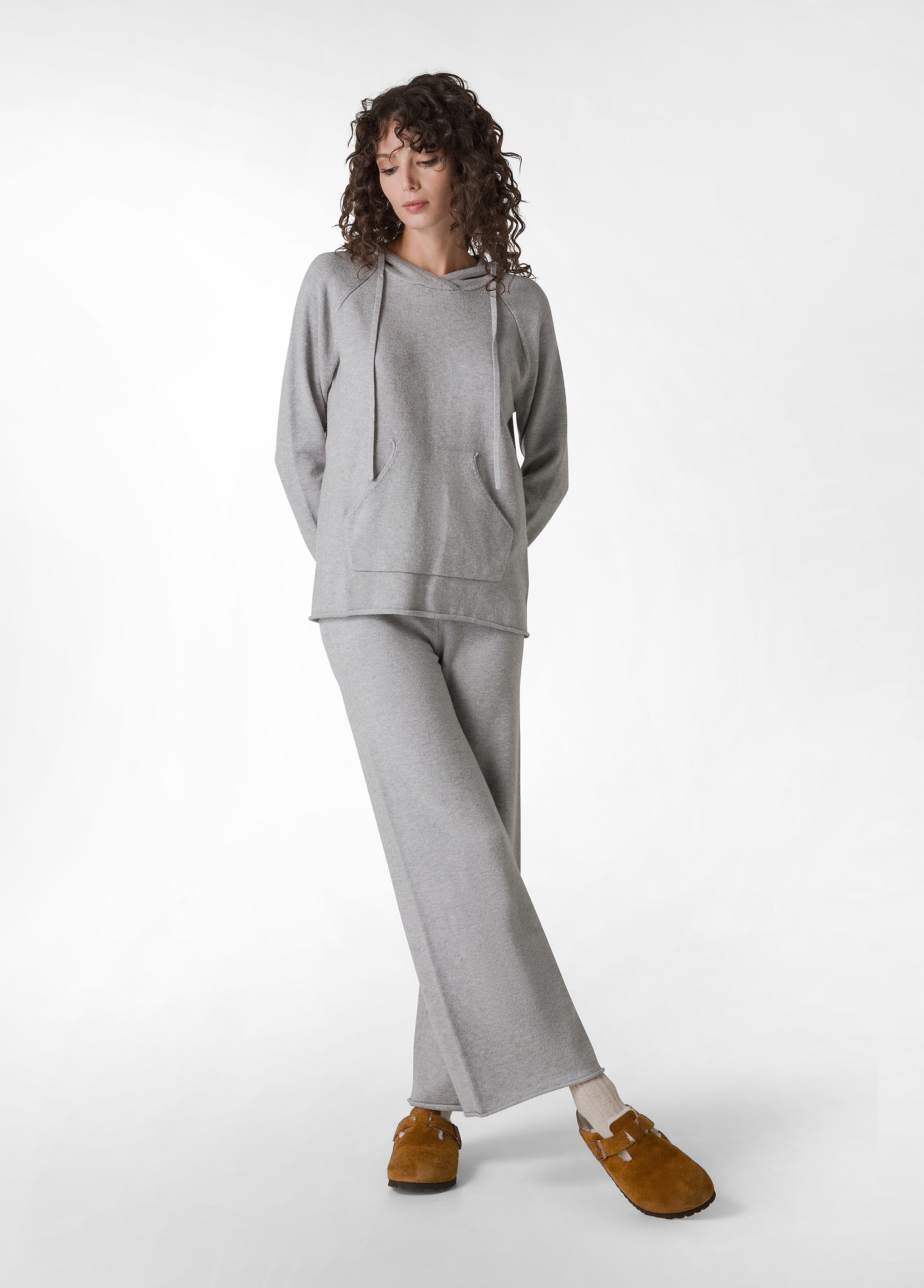 deha-pullover-con-cappuccio-grigio image 4