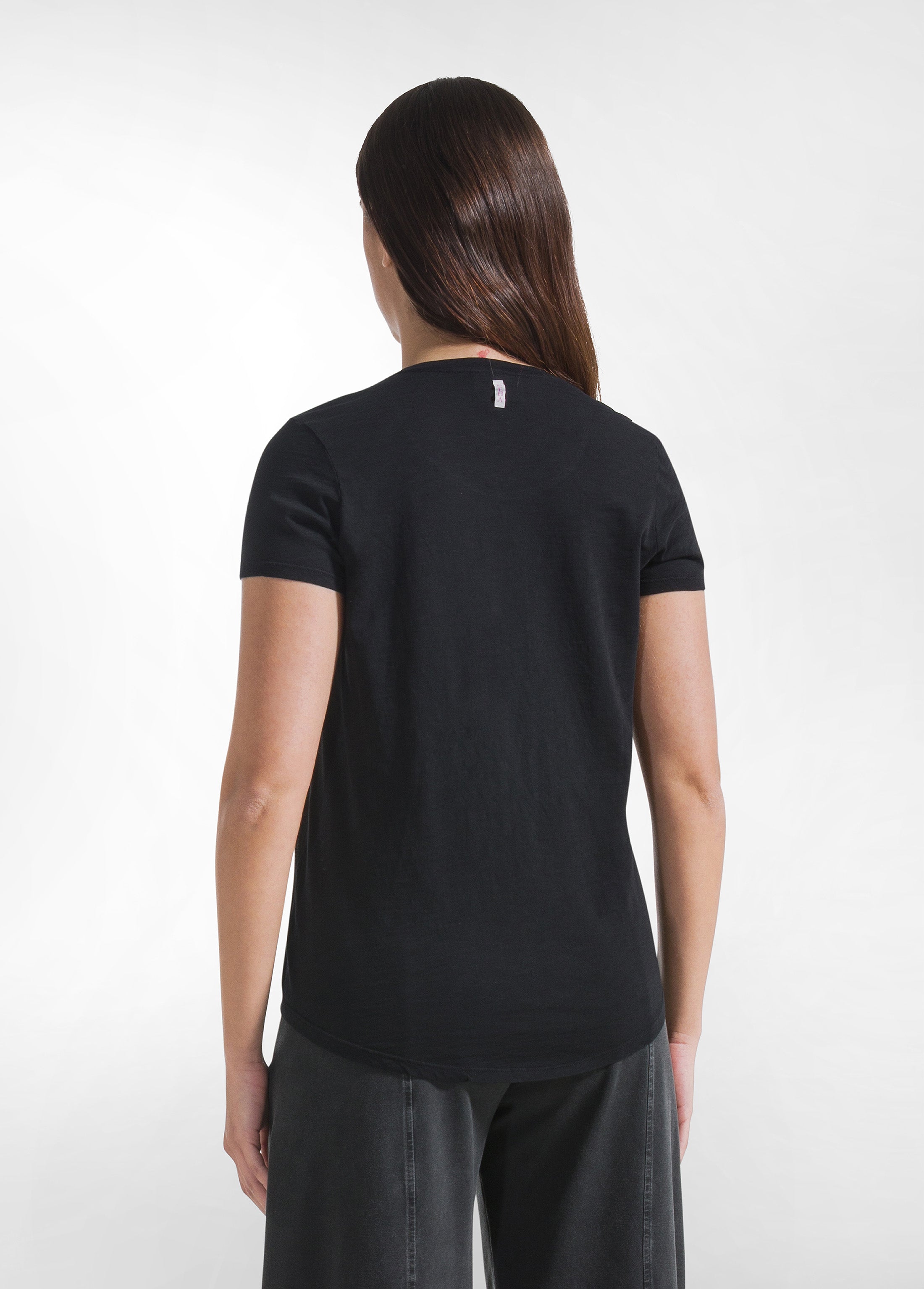 deha-t-shirt-in-cotone-flamm-nero image 2