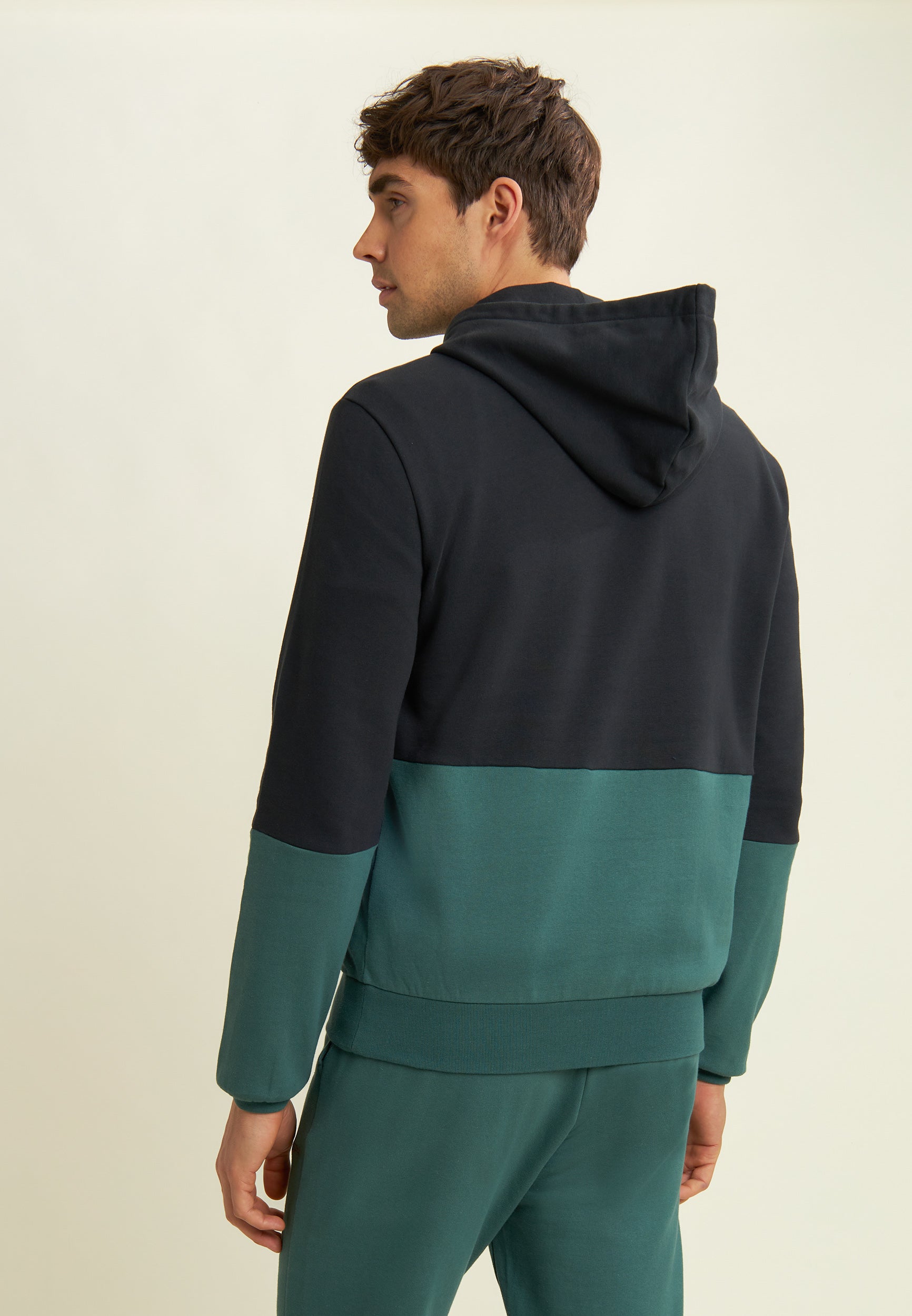 freddy-felpa-uomo-colour-block-cappuccio-jersey-cotone image 3