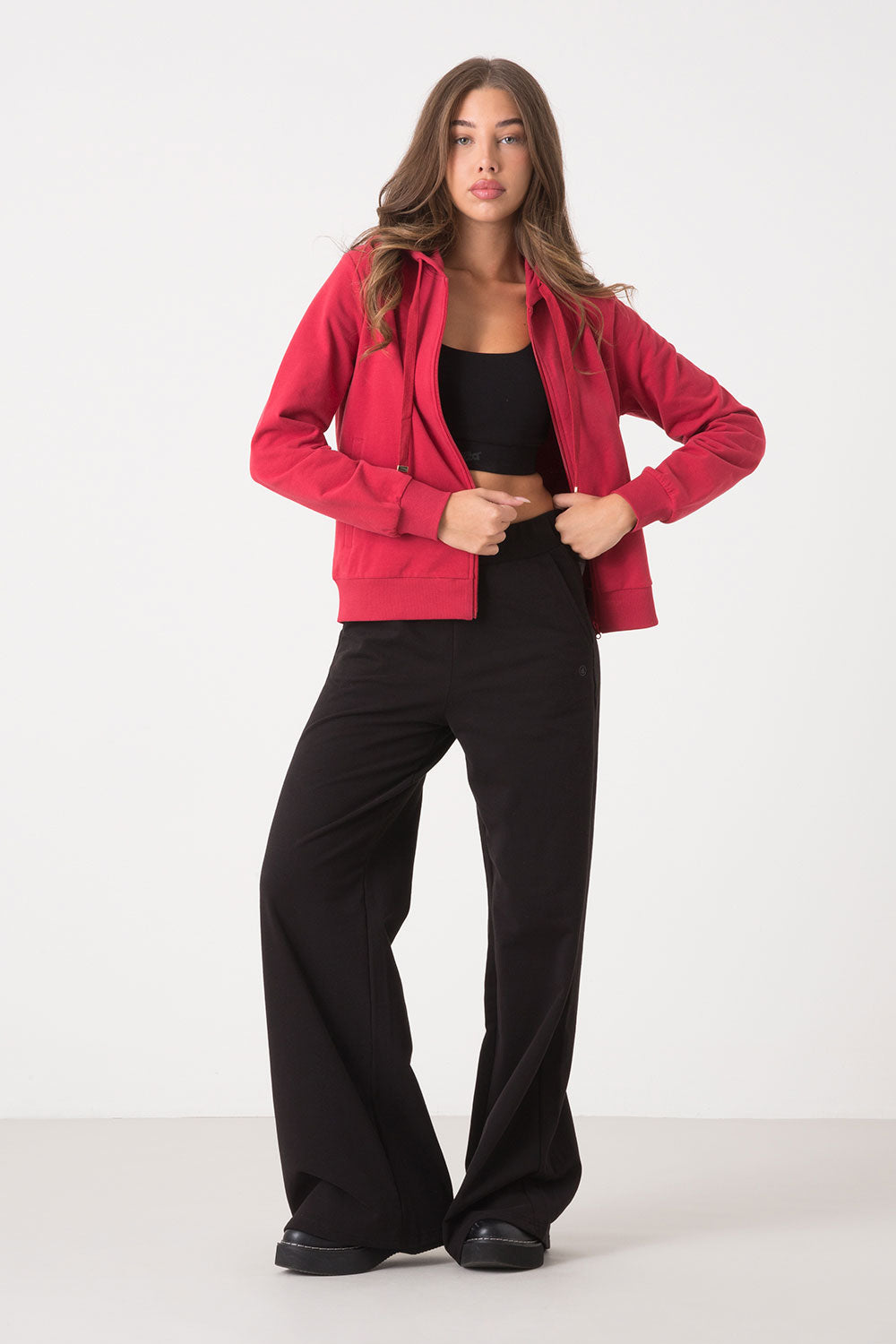 dimensione-danza-weekend-felpa-cappuccio-full-zip-con-grafica-e-paillettes image 8