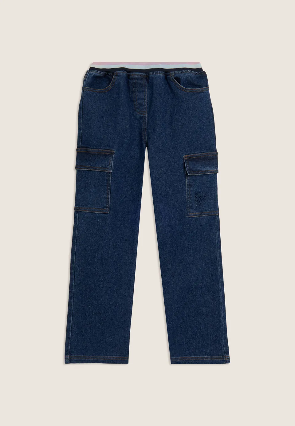 freddy-jeans-junior-cargo-regular-fit-denim-elasticizzato-bambina image 1