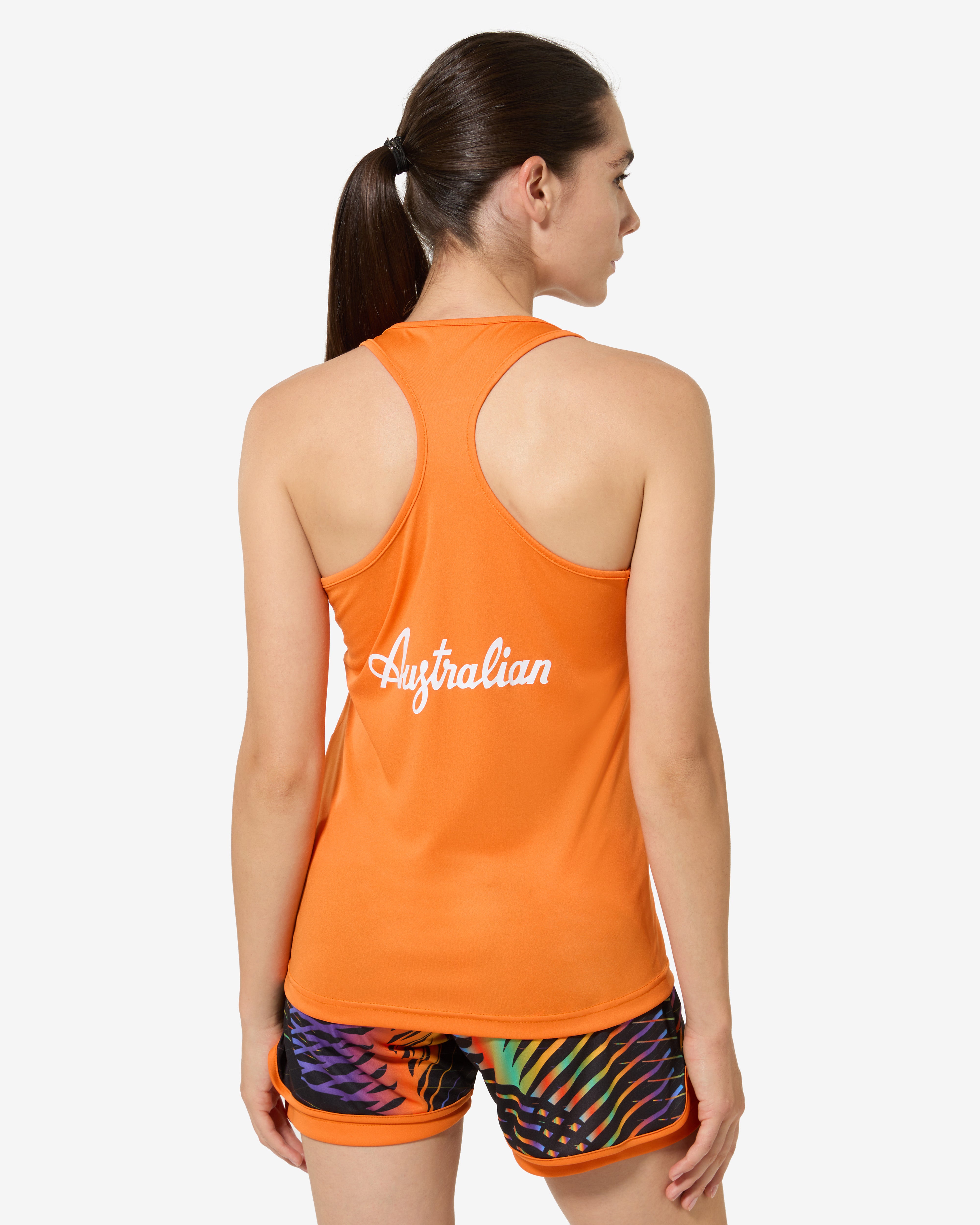 australian-chaos-tank-top-canotta-padel-arancio-acceso image 3