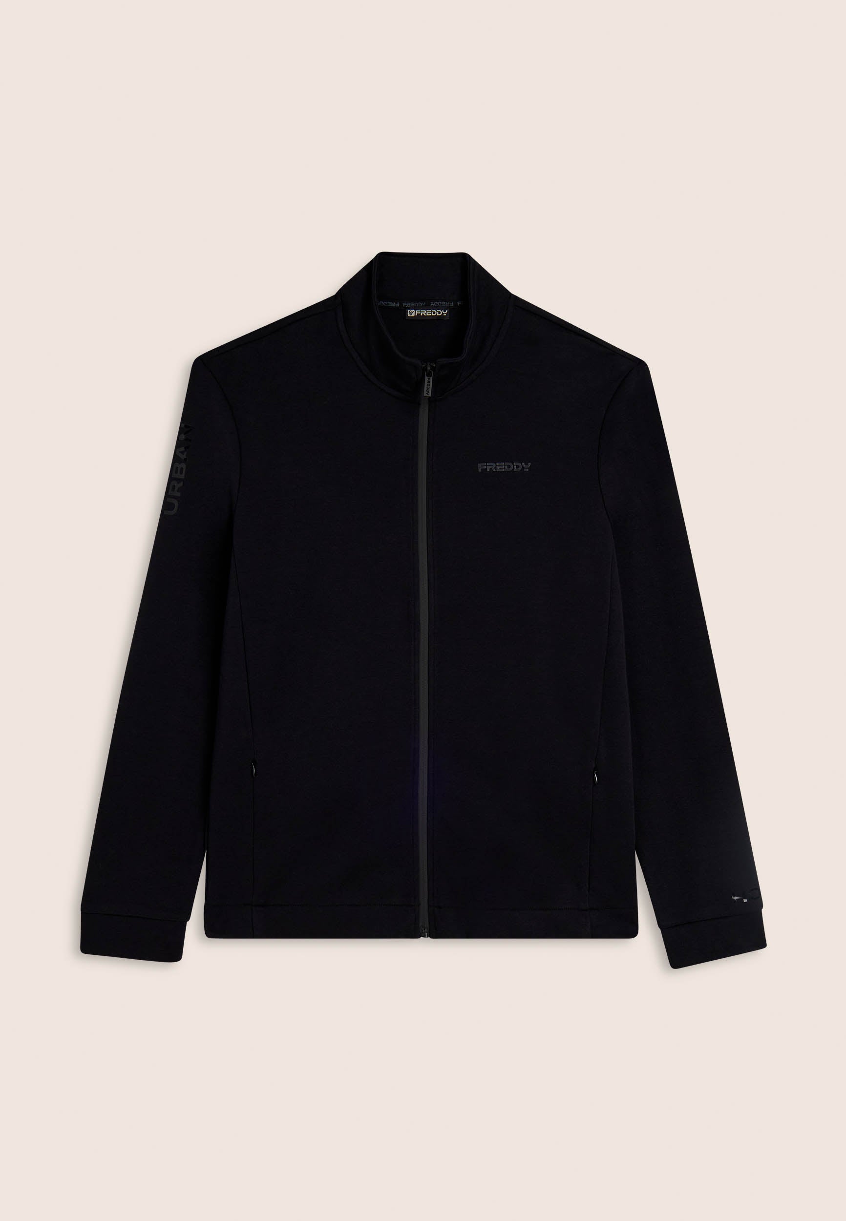 freddy-felpa-uomo-full-zip-collo-alto-con-tasche-zip-pile-interlock image 4