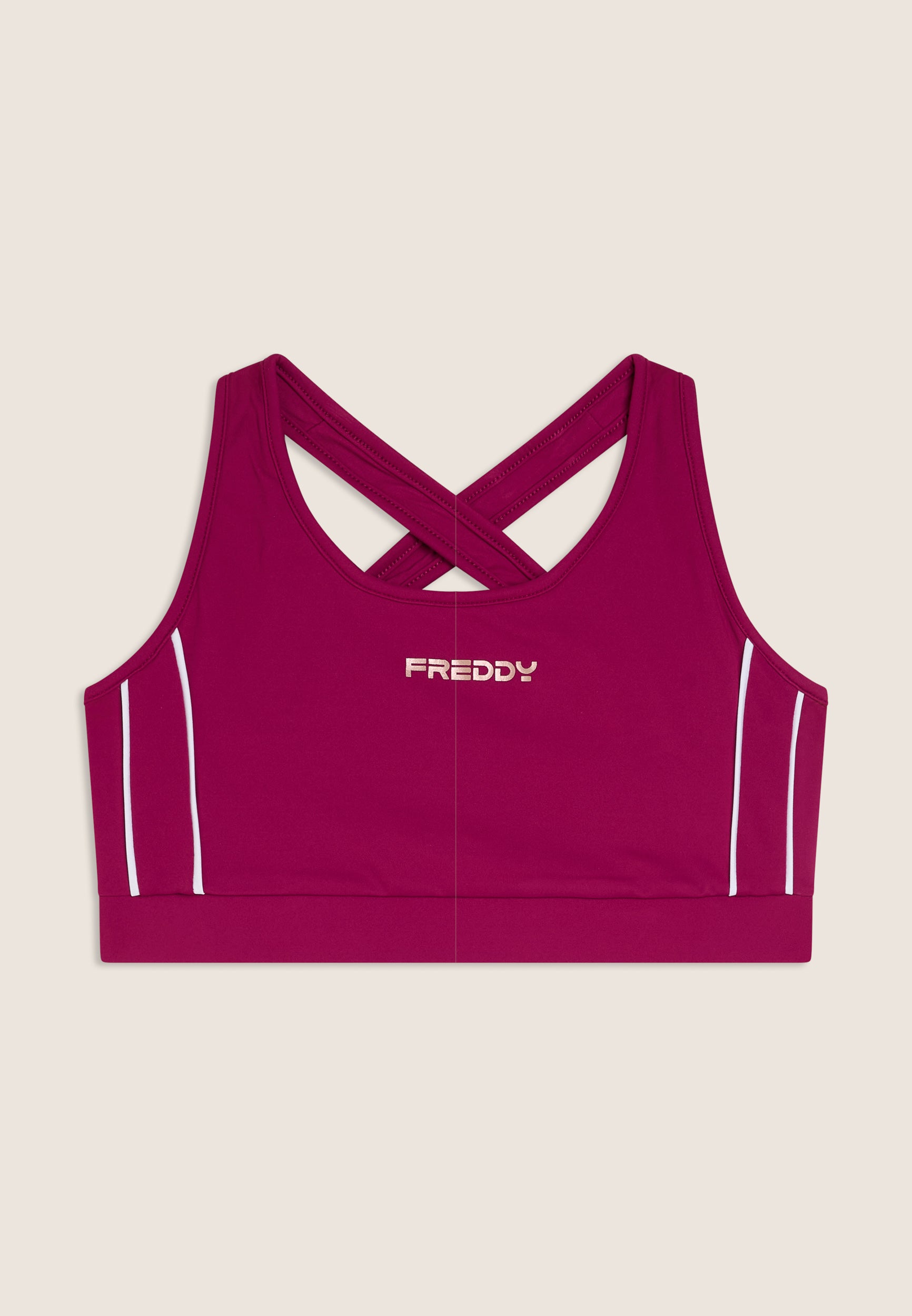 freddy-top-medio-supporto-in-jersey-tecnico-con-spalline-incrociate image 1