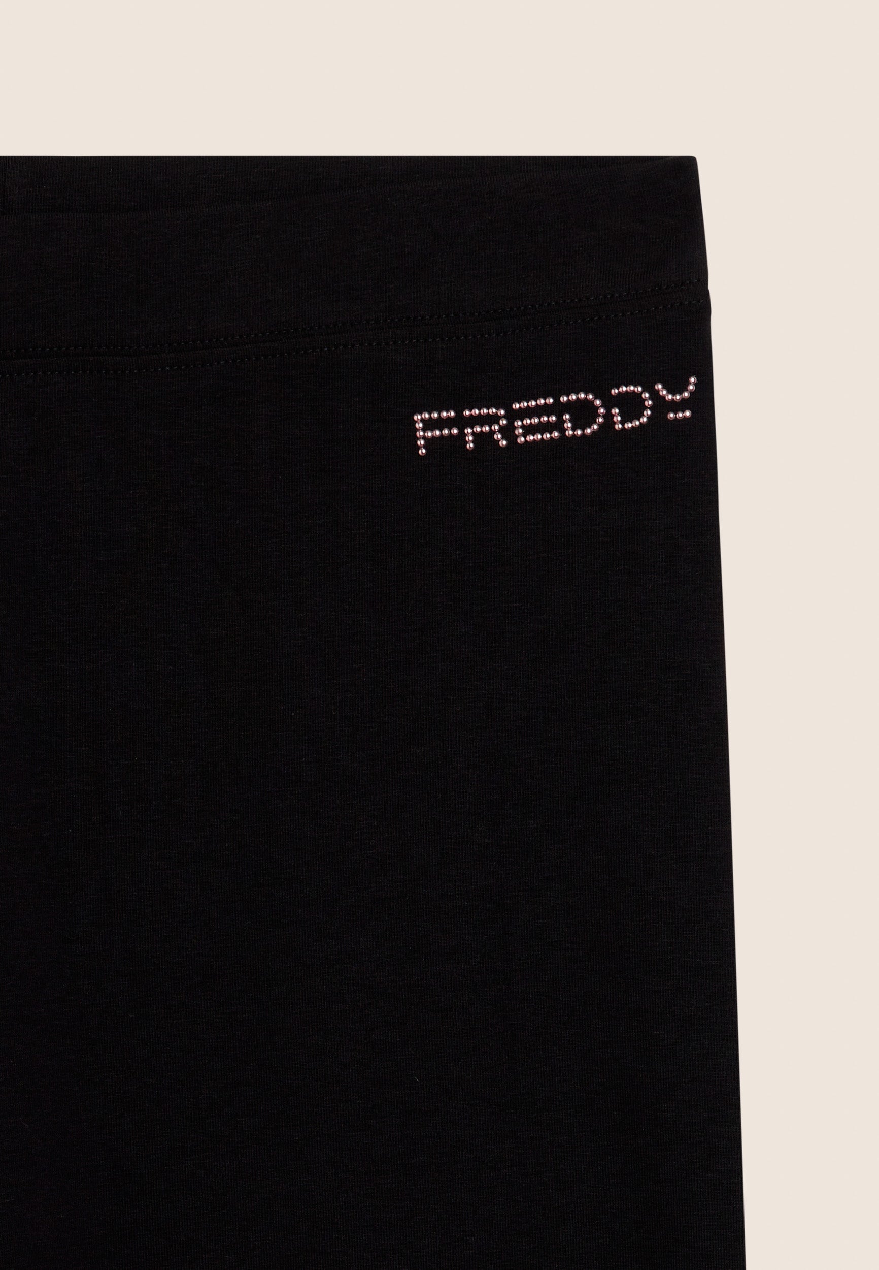 freddy-leggings-biker-donna-in-jersey-pesante-con-logo-perline image 8
