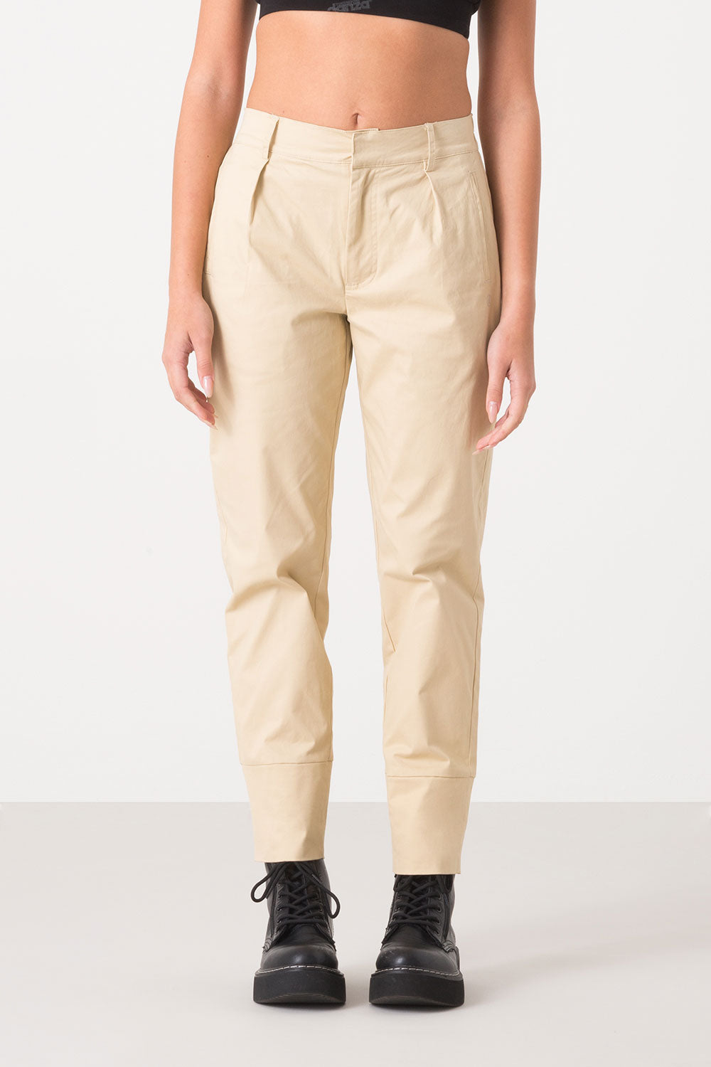 dimensione-danza-pantalone-donna-in-popeline-fondo-dritto-con-spacco image 6