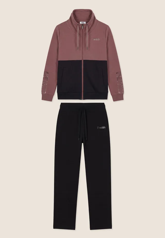 freddy-tuta-sportiva-donna-colour-block-con-zip-e-collo-alto image 1