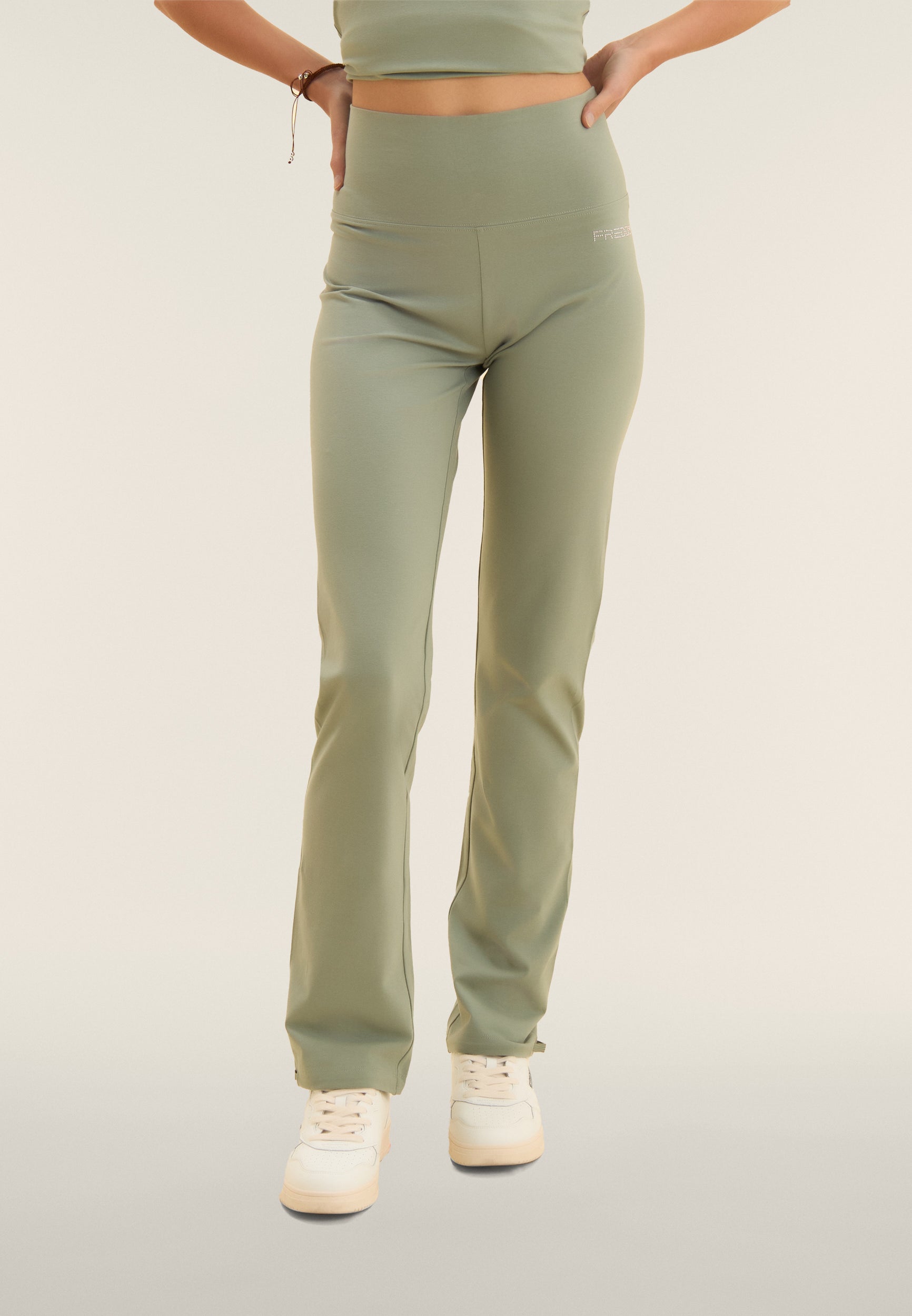 freddy-pantaloni-sportivi-donna-in-jersey-stretch-con-fondo-regolabile image 1