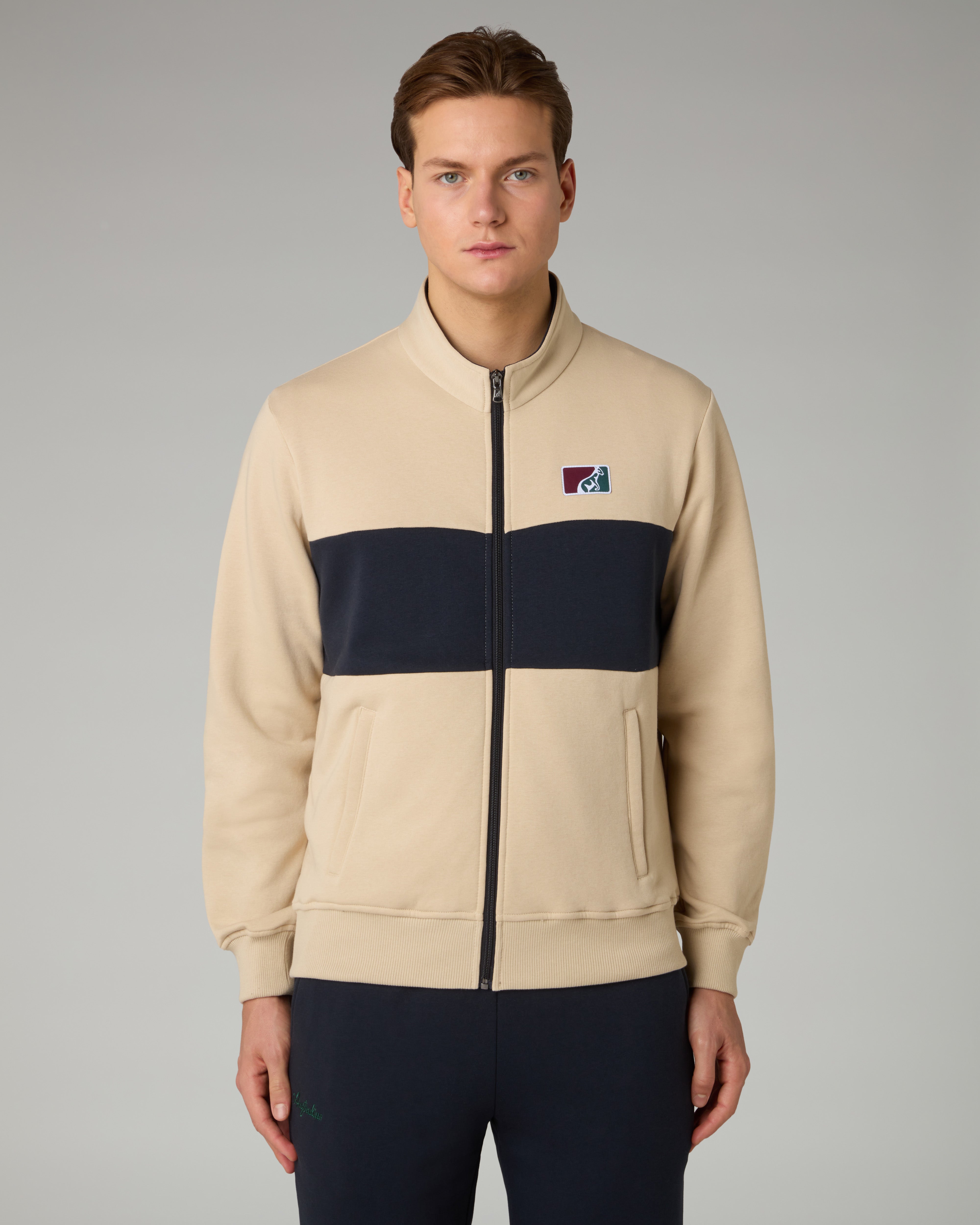 australian-posh-fleece-track-jacket-giacca-felpa-full-zip-con-tasche-zip image 1