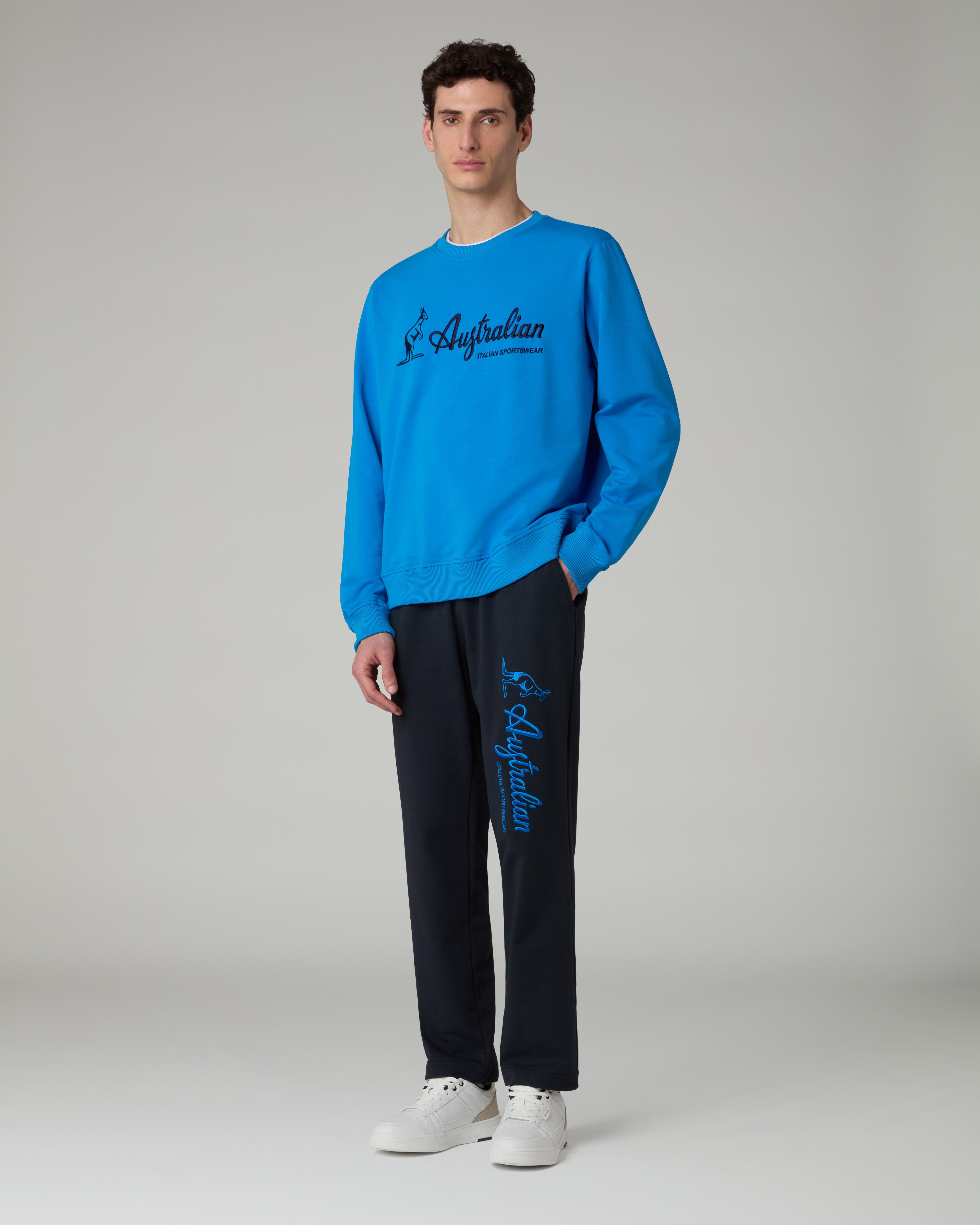 australian-statement-logo-track-pant-pantalone-tuta-blu-navy image 2