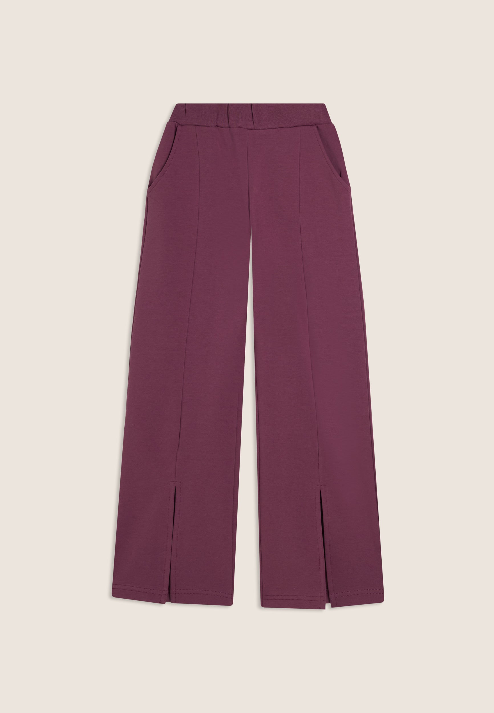 freddy-pantaloni-junior-a-gamba-ampia-con-spacco-centrale-cotone-elasticizzato image 4