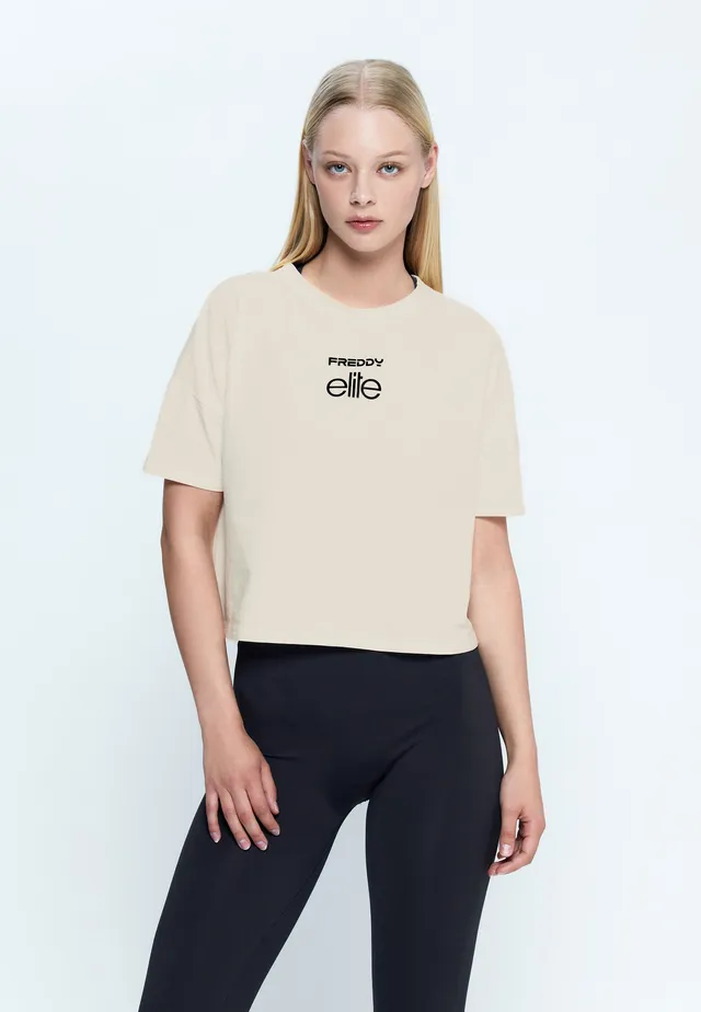 freddy-t-shirt-donna-cropped-elite-x-freddy-in-jersey-cotone image 1