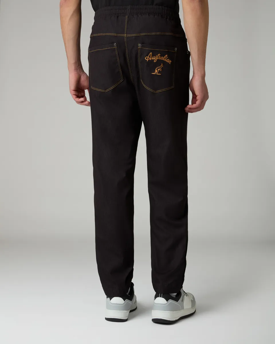 australian-denim-track-pant-pantalone-tuta-denim-archive-nero image 1